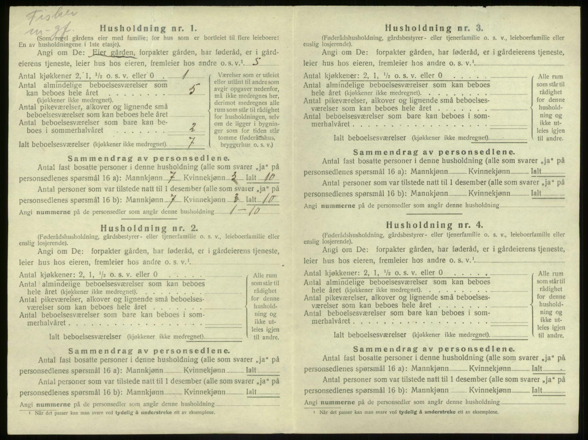 SAB, 1920 census for Sør-Vågsøy, 1920, p. 201