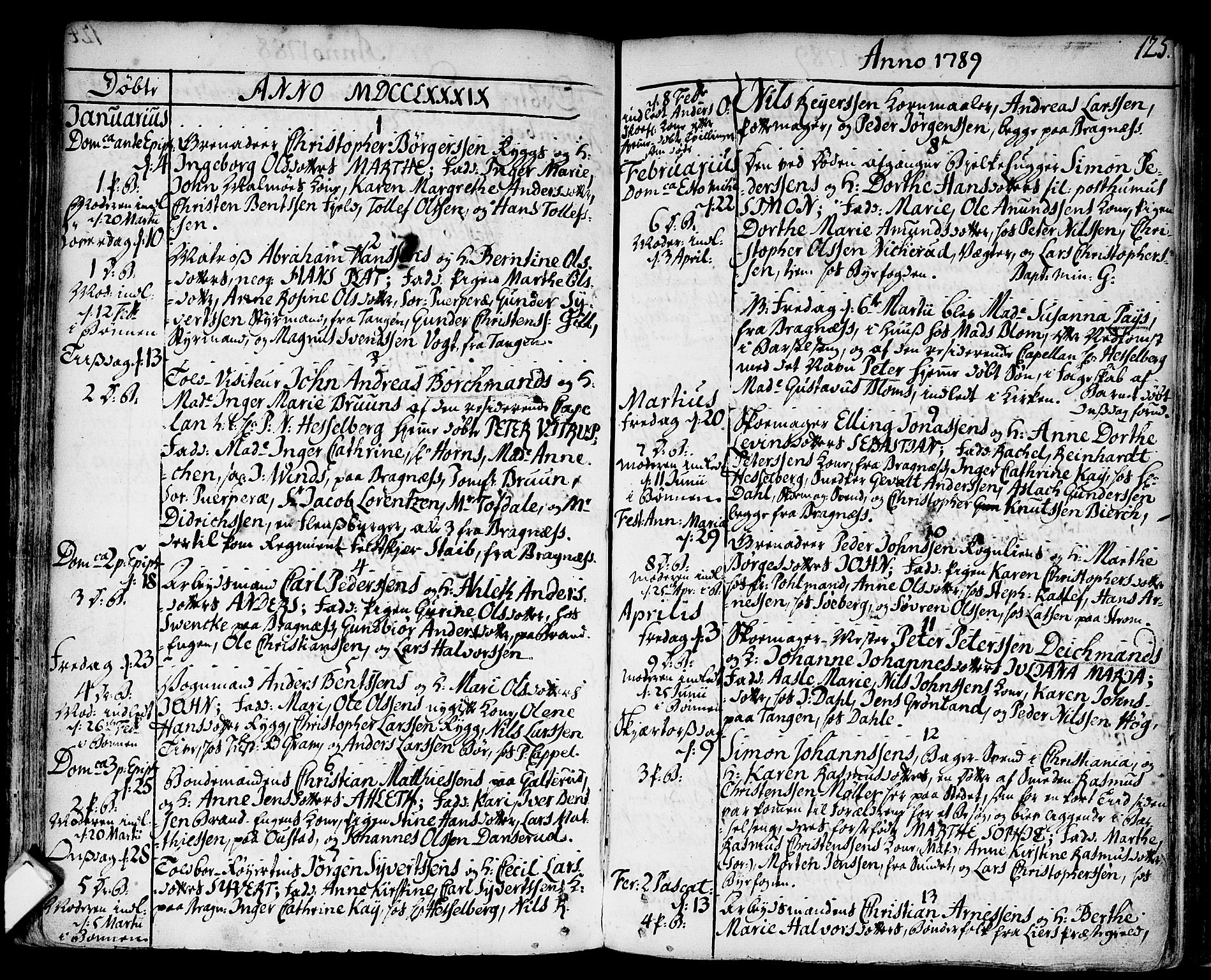 Strømsø kirkebøker, SAKO/A-246/F/Fa/L0009: Parish register (official) no. I 9, 1752-1791, p. 125