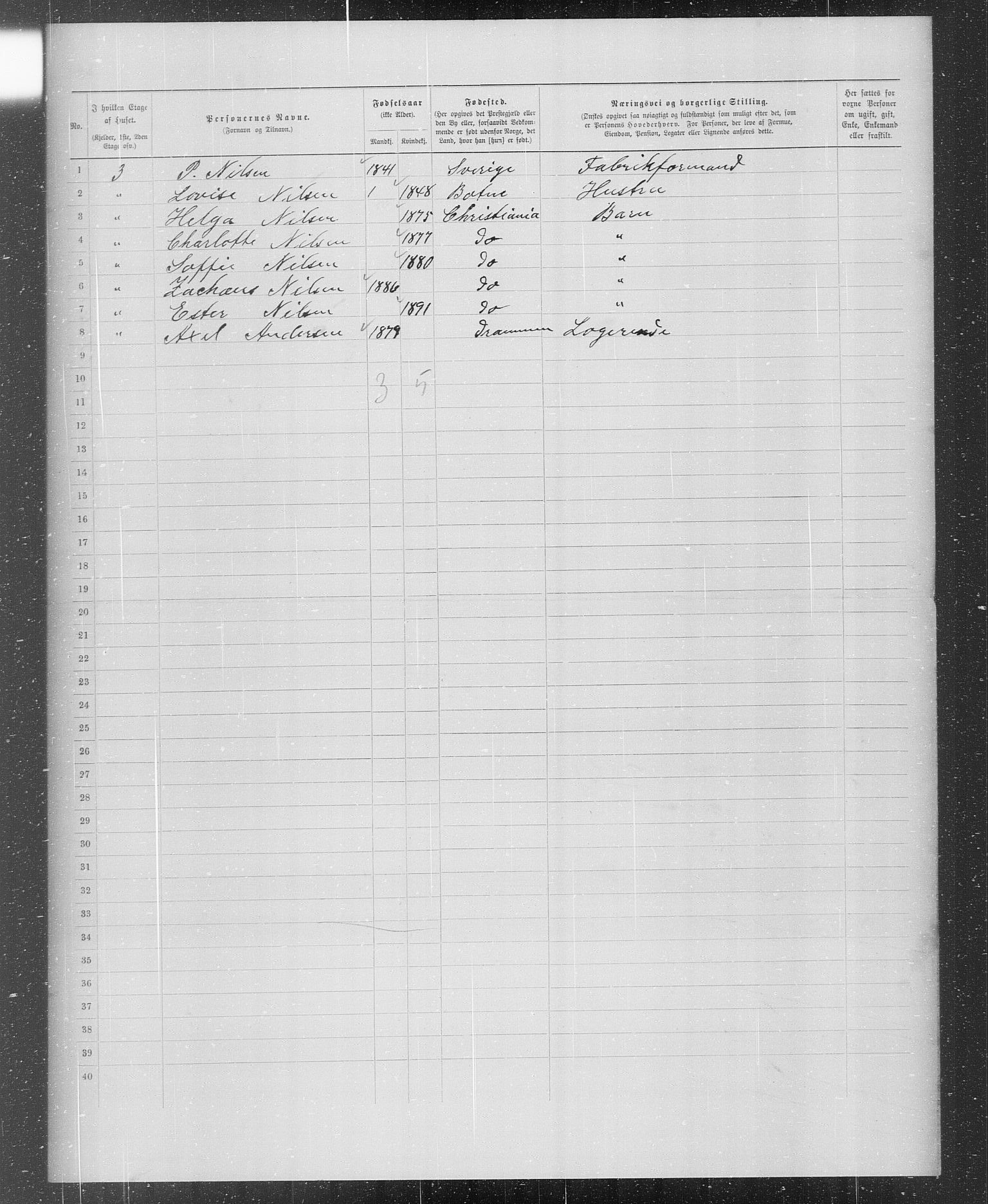 OBA, Municipal Census 1899 for Kristiania, 1899, p. 320