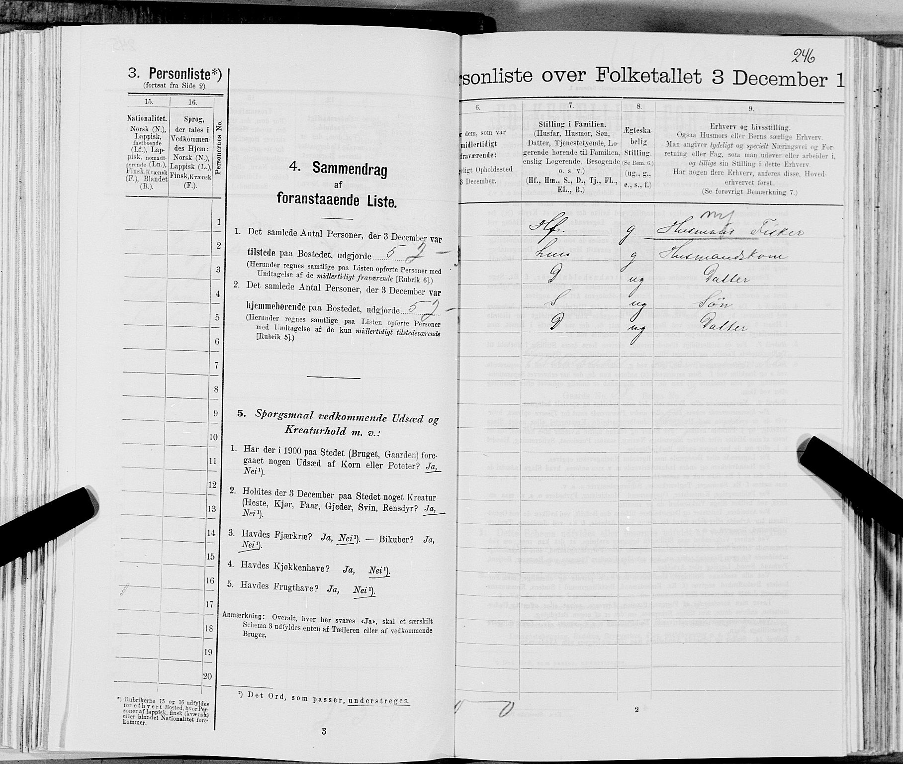 SAT, 1900 census for Gildeskål, 1900, p. 1229