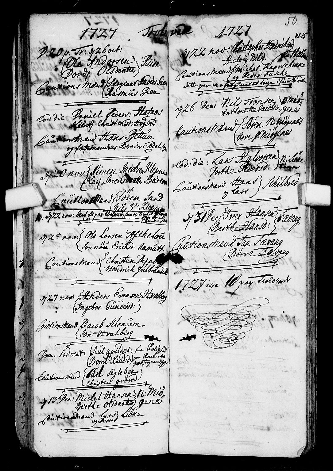 Stokke kirkebøker, AV/SAKO-A-320/F/Fa/L0001: Parish register (official) no. I 1, 1717-1733, p. 50