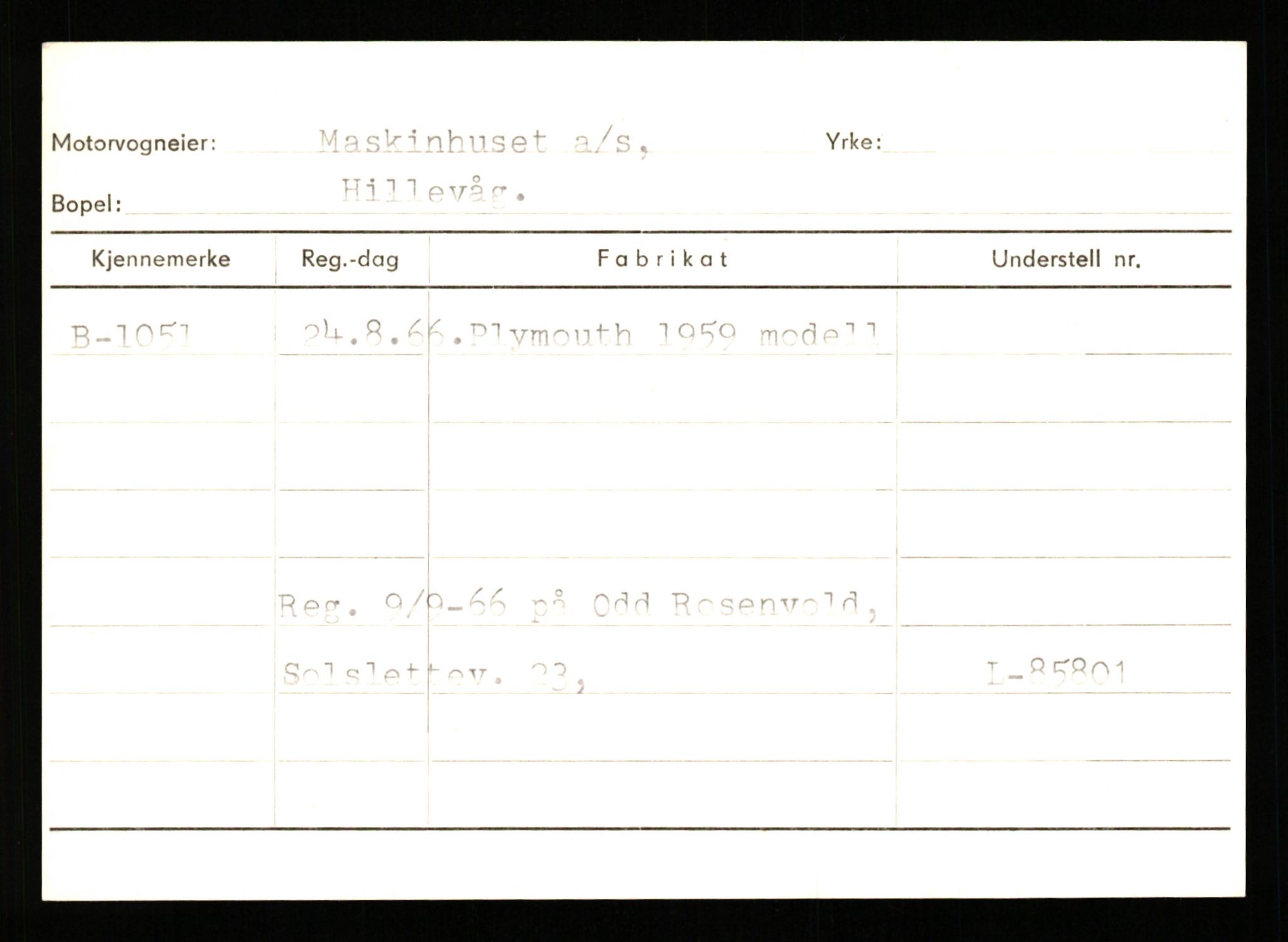 Stavanger trafikkstasjon, SAST/A-101942/0/G/L0001: Registreringsnummer: 0 - 5782, 1930-1971, p. 665