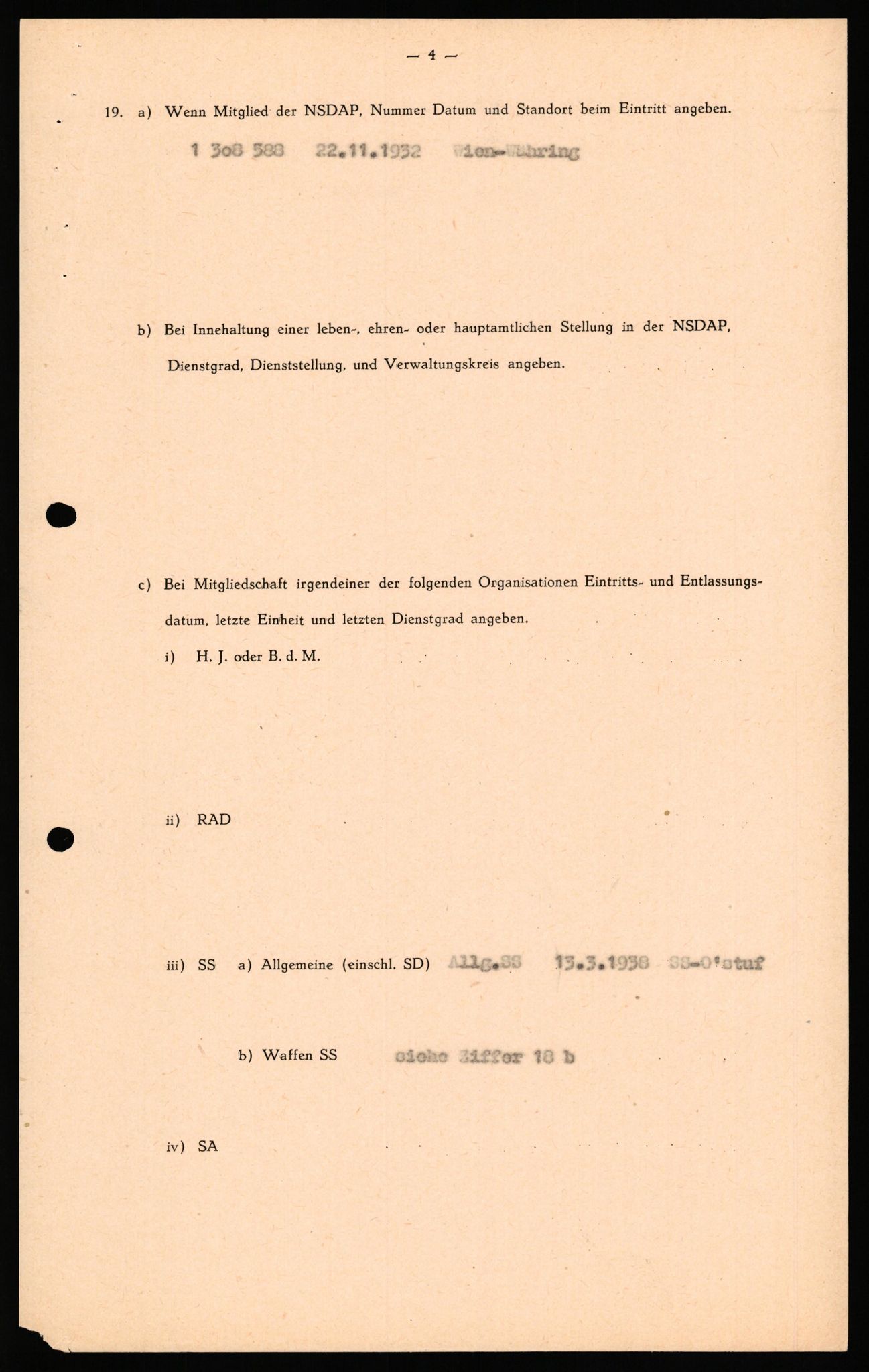 Forsvaret, Forsvarets overkommando II, AV/RA-RAFA-3915/D/Db/L0038: CI Questionaires. Tyske okkupasjonsstyrker i Norge. Østerrikere., 1945-1946, p. 221