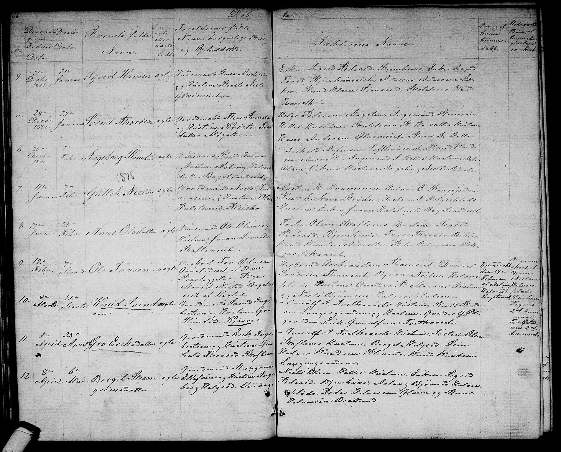 Rollag kirkebøker, AV/SAKO-A-240/G/Gb/L0001: Parish register (copy) no. II 1, 1836-1877, p. 66