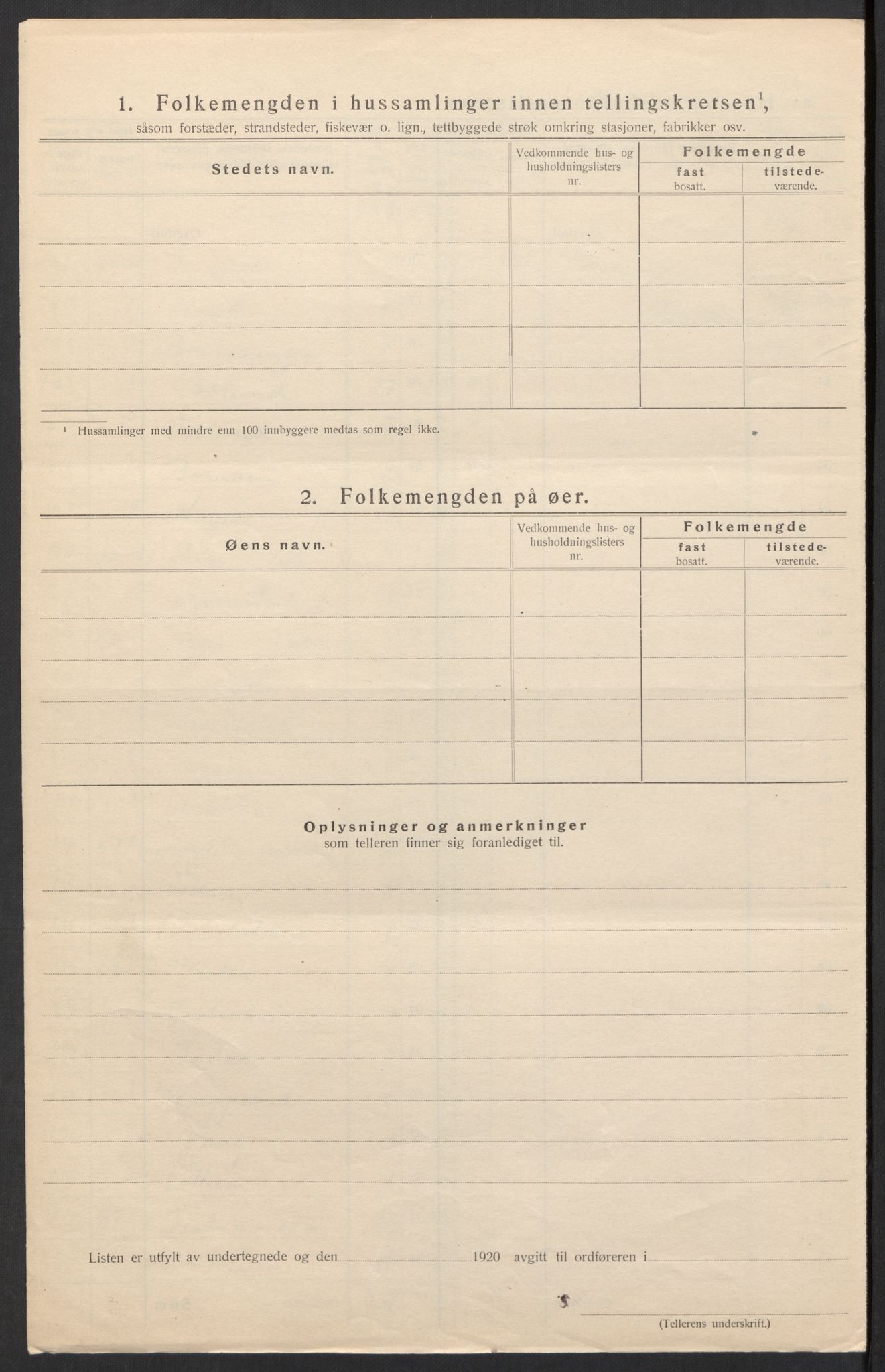 SAH, 1920 census for Ringebu, 1920, p. 19