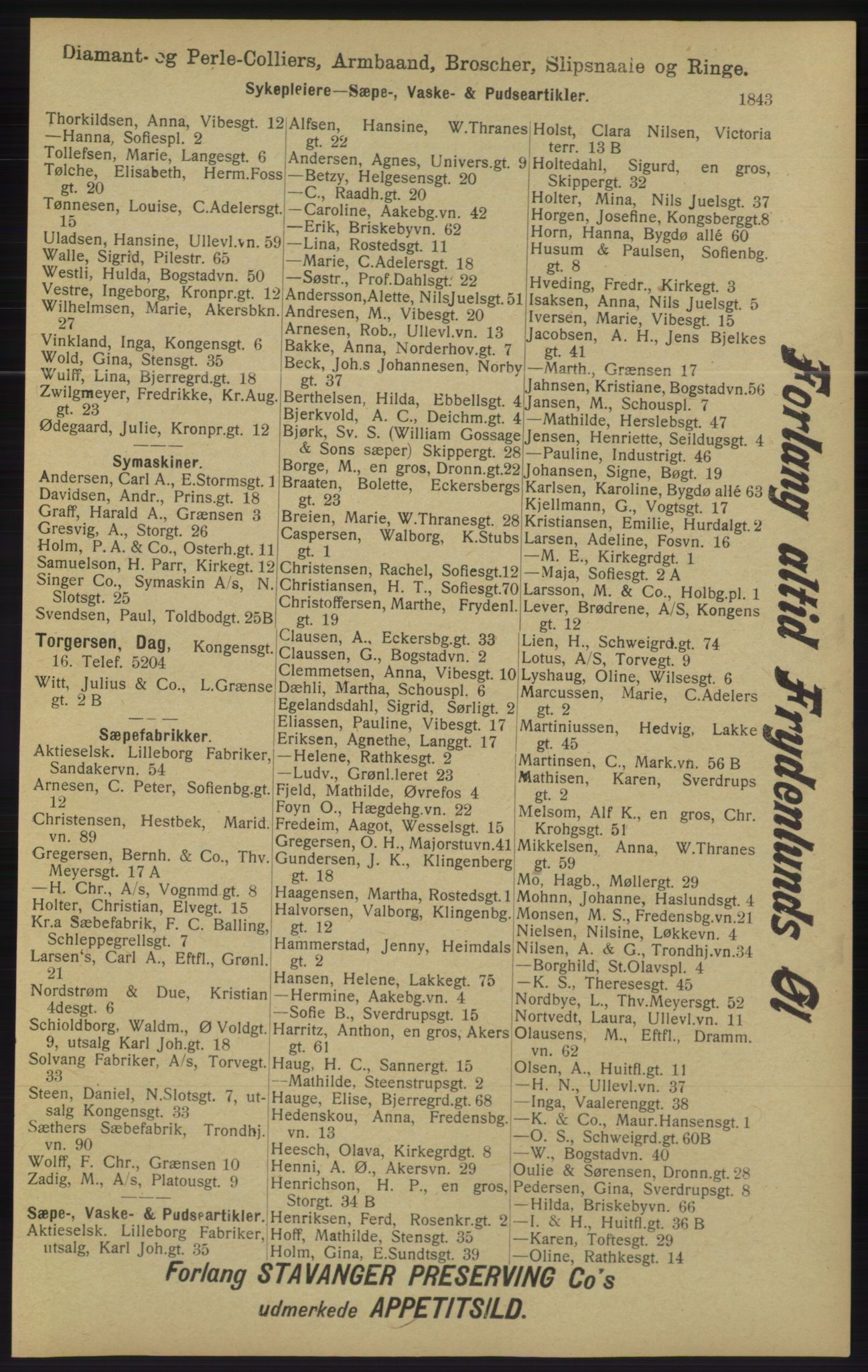 Kristiania/Oslo adressebok, PUBL/-, 1913, p. 1799