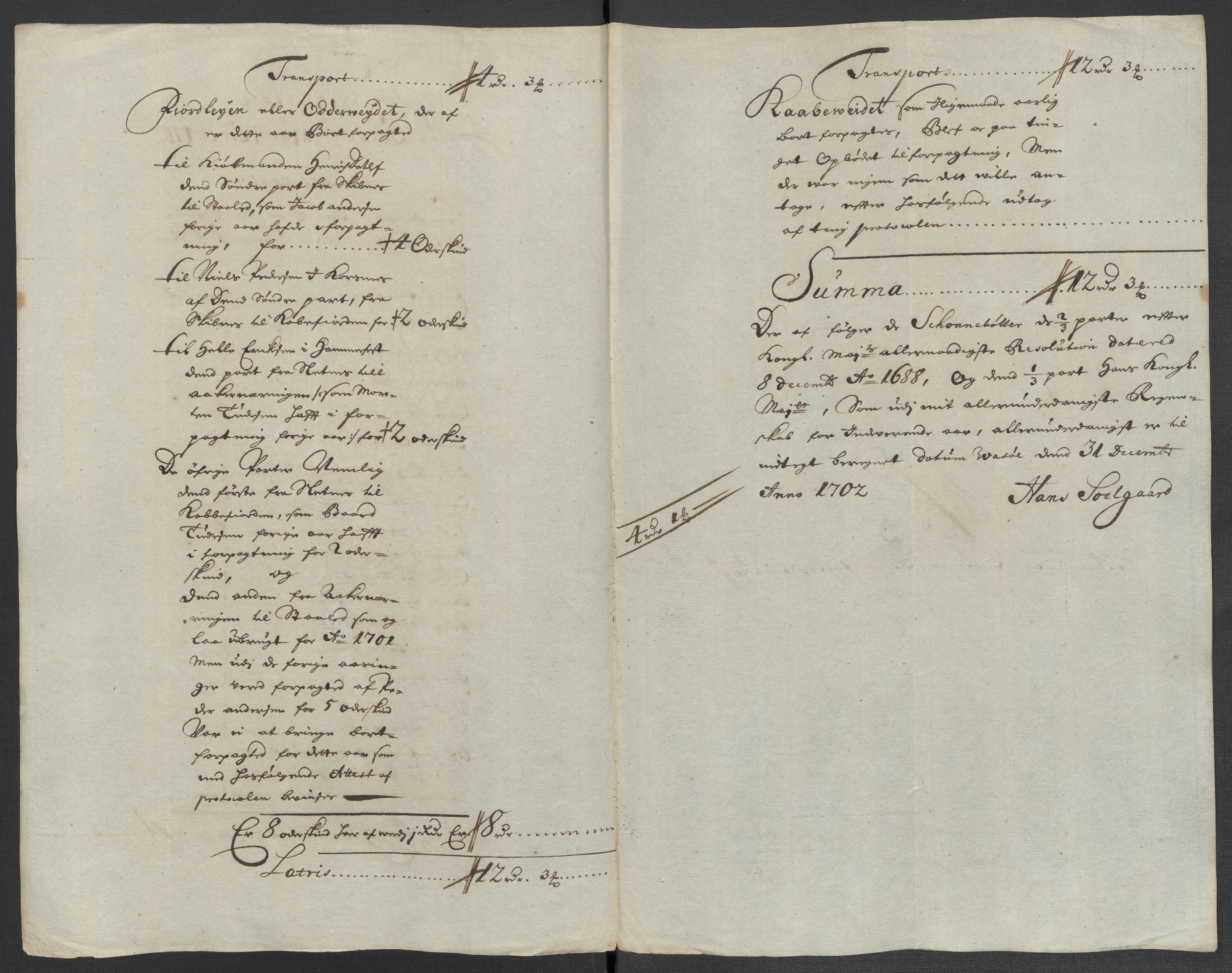 Rentekammeret inntil 1814, Reviderte regnskaper, Fogderegnskap, RA/EA-4092/R69/L4852: Fogderegnskap Finnmark/Vardøhus, 1701-1704, p. 177