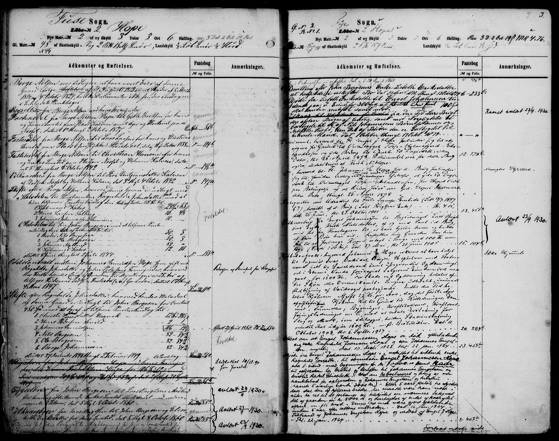 Midhordland sorenskriveri, SAB/A-3001/1/G/Ga/Gab/L0004a: Mortgage register no. II.A.b.4a, 1863-1932, p. 3