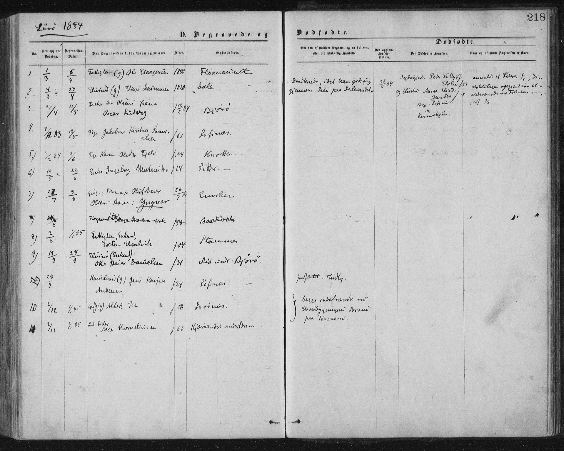 Ministerialprotokoller, klokkerbøker og fødselsregistre - Nord-Trøndelag, SAT/A-1458/771/L0596: Parish register (official) no. 771A03, 1870-1884, p. 218