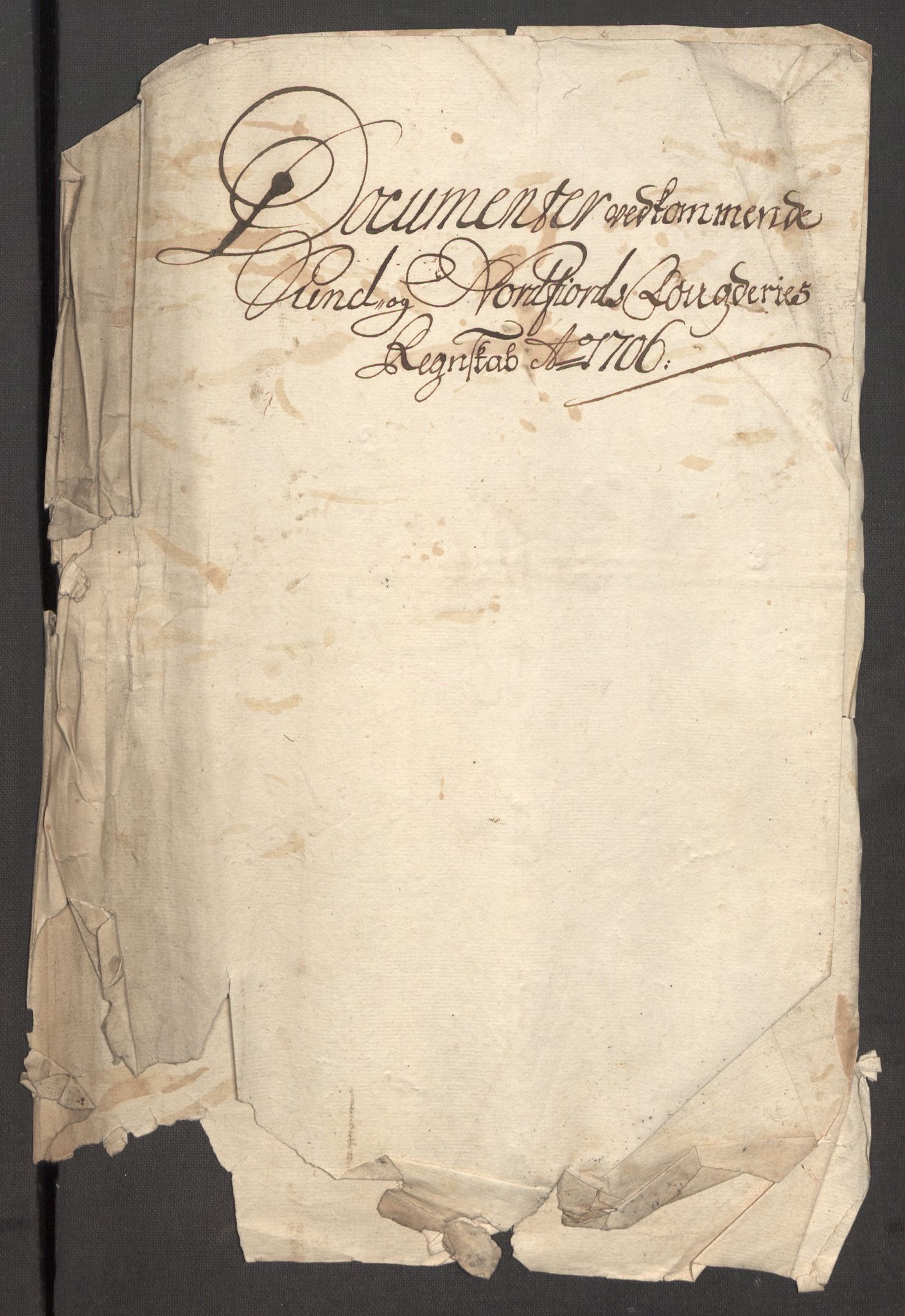 Rentekammeret inntil 1814, Reviderte regnskaper, Fogderegnskap, AV/RA-EA-4092/R53/L3430: Fogderegnskap Sunn- og Nordfjord, 1706-1707, p. 4