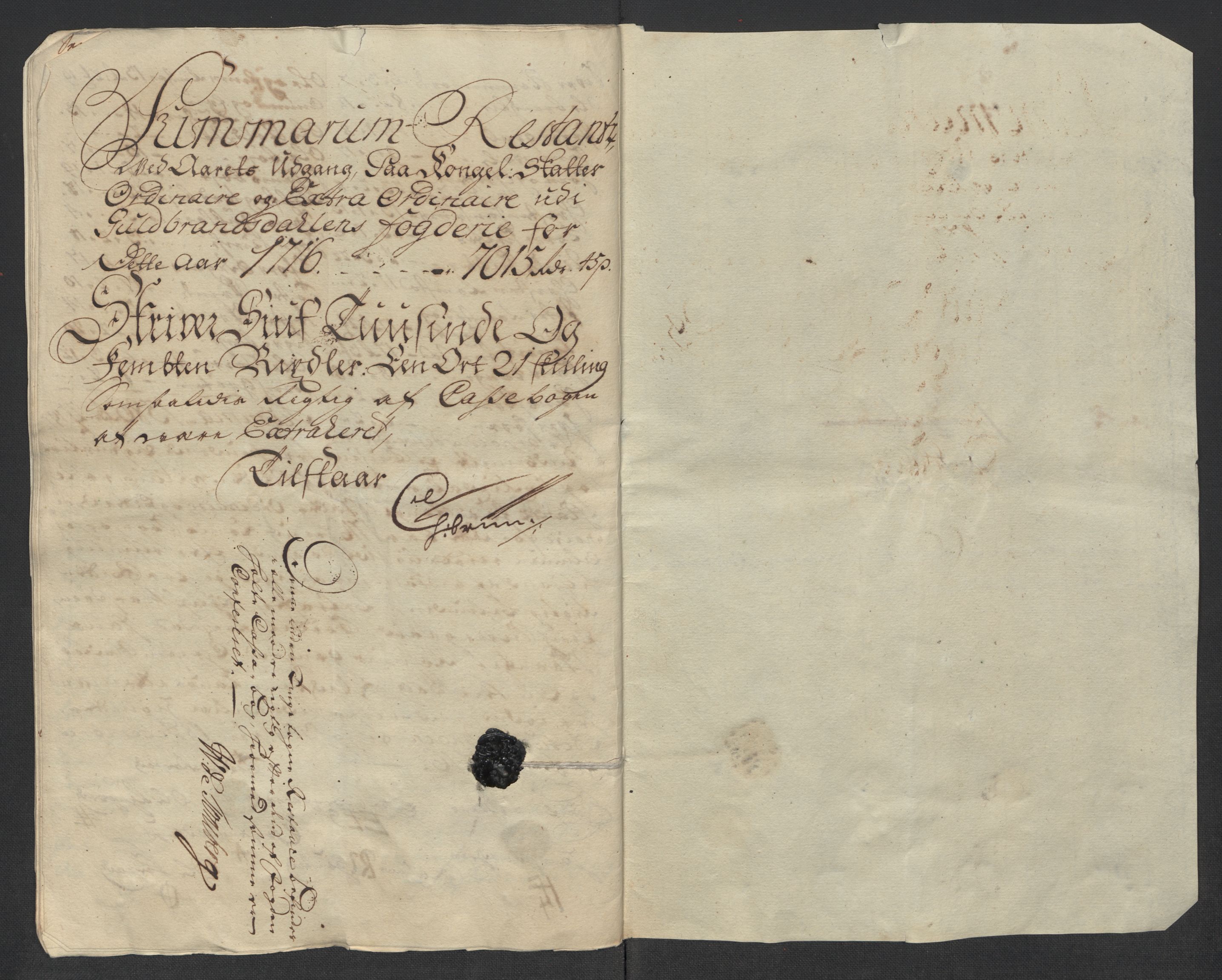 Rentekammeret inntil 1814, Reviderte regnskaper, Fogderegnskap, AV/RA-EA-4092/R17/L1186: Fogderegnskap Gudbrandsdal, 1716, p. 298