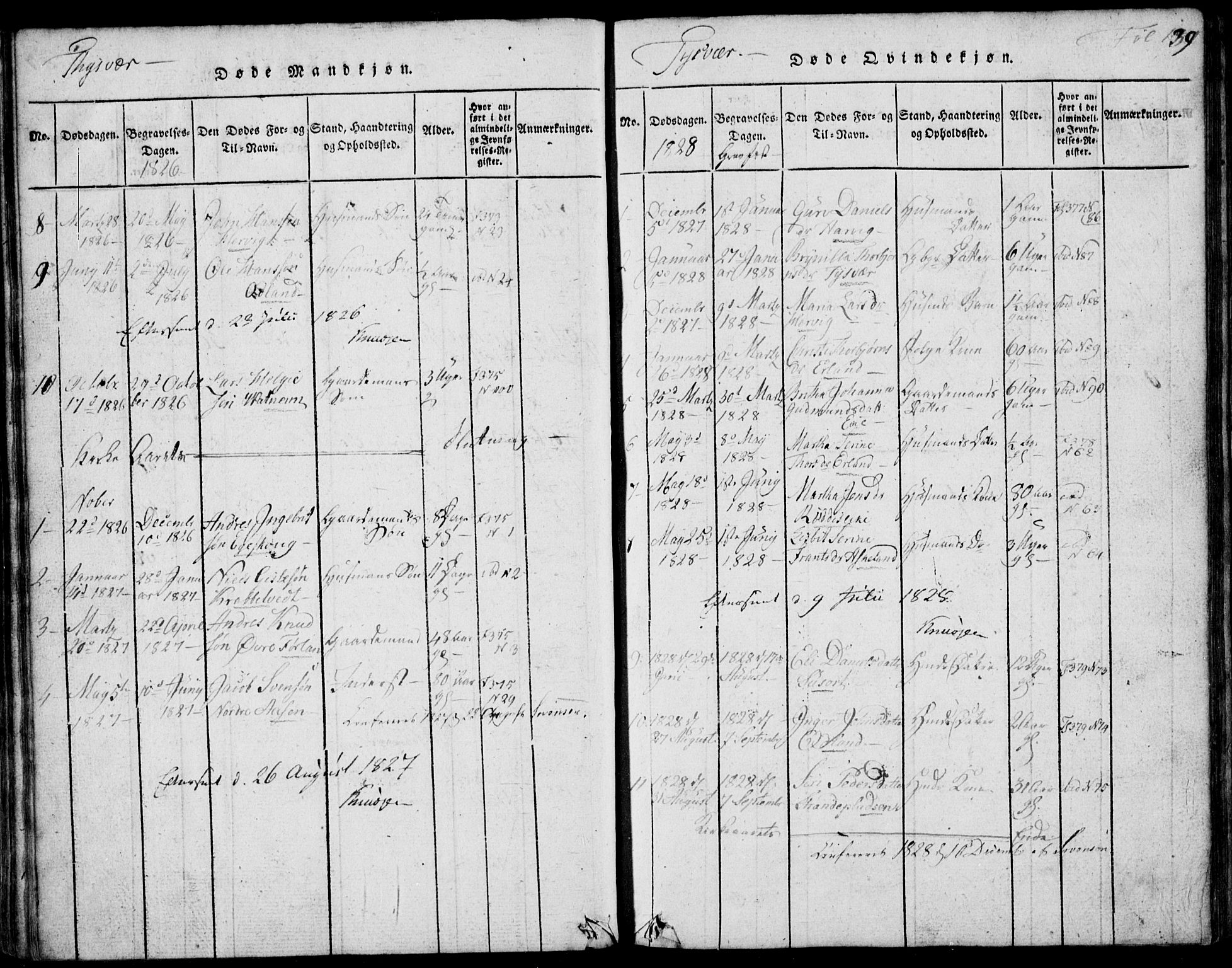 Skjold sokneprestkontor, SAST/A-101847/H/Ha/Hab/L0002: Parish register (copy) no. B 2 /1, 1815-1830, p. 139
