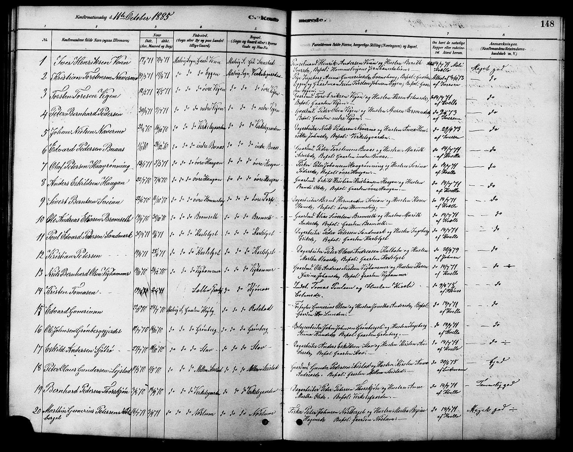 Ministerialprotokoller, klokkerbøker og fødselsregistre - Sør-Trøndelag, SAT/A-1456/616/L0423: Parish register (copy) no. 616C06, 1878-1903, p. 148