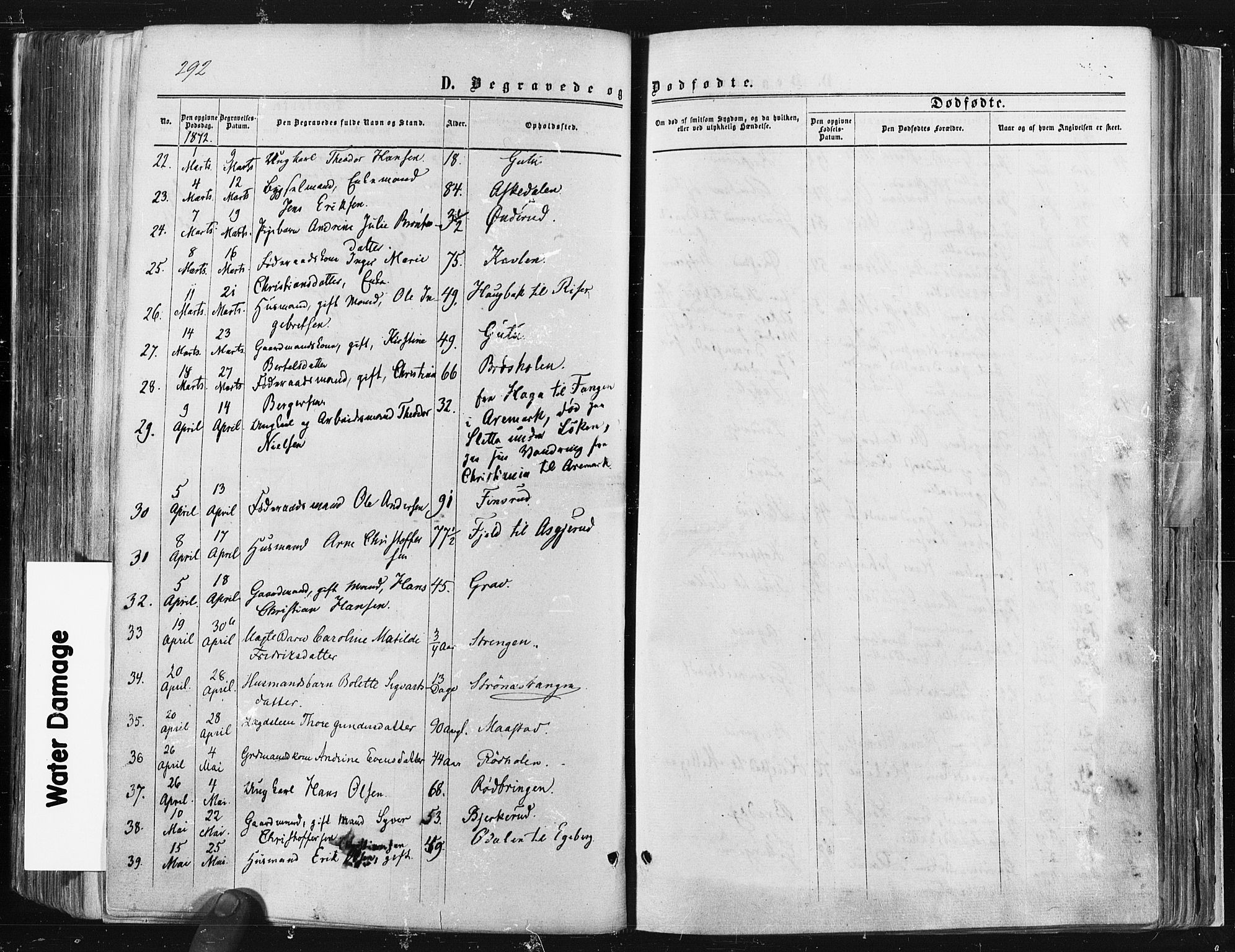 Trøgstad prestekontor Kirkebøker, SAO/A-10925/F/Fa/L0009: Parish register (official) no. I 9, 1865-1877, p. 292