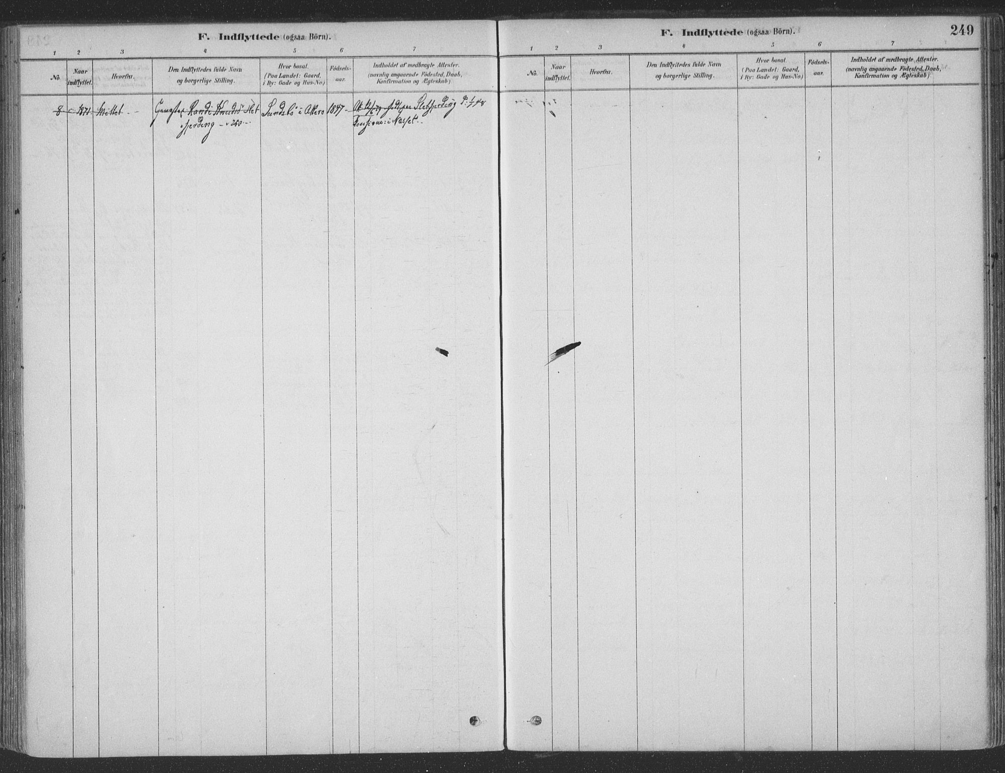 Ministerialprotokoller, klokkerbøker og fødselsregistre - Møre og Romsdal, AV/SAT-A-1454/547/L0604: Parish register (official) no. 547A06, 1878-1906, p. 249