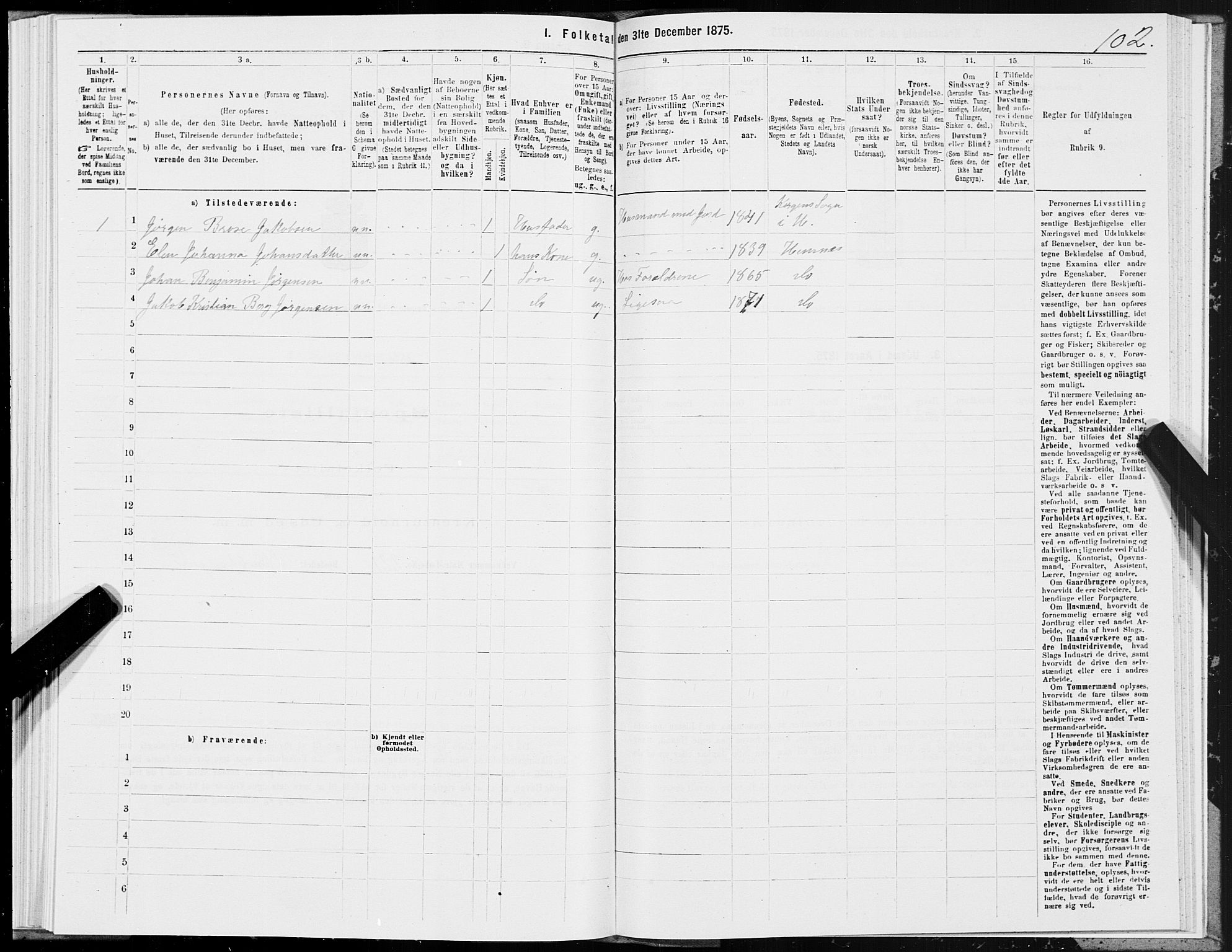 SAT, 1875 census for 1832P Hemnes, 1875, p. 3102