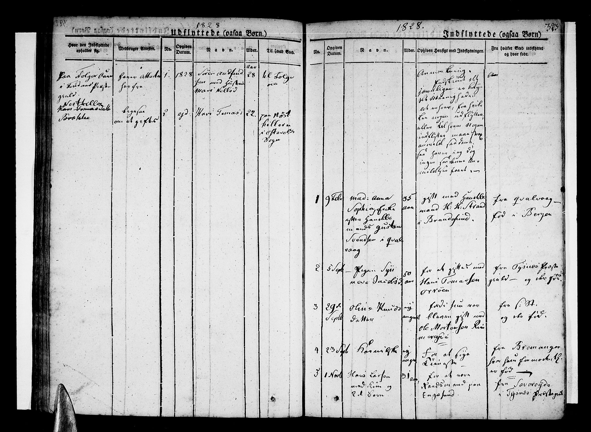 Stord sokneprestembete, SAB/A-78201/H/Haa: Parish register (official) no. A 6, 1826-1840, p. 323