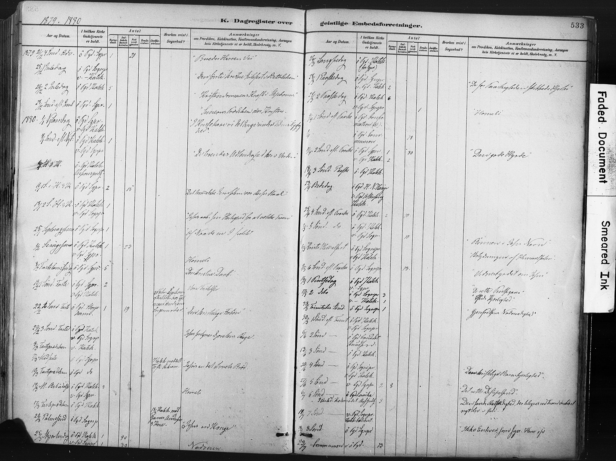 Porsgrunn kirkebøker , SAKO/A-104/F/Fa/L0008: Parish register (official) no. 8, 1878-1895, p. 533