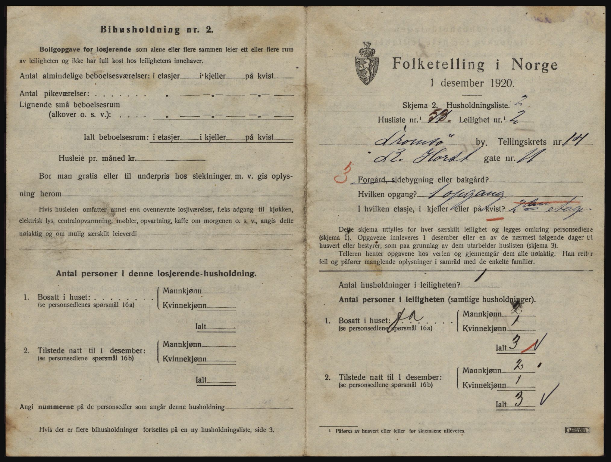 SATØ, 1920 census for Tromsø, 1920, p. 6731