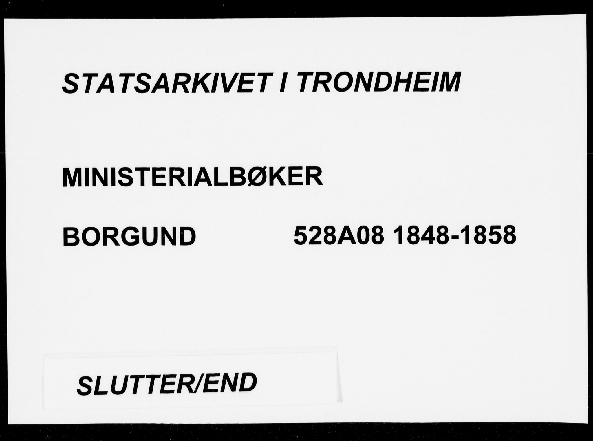 Ministerialprotokoller, klokkerbøker og fødselsregistre - Møre og Romsdal, AV/SAT-A-1454/528/L0397: Parish register (official) no. 528A08, 1848-1858