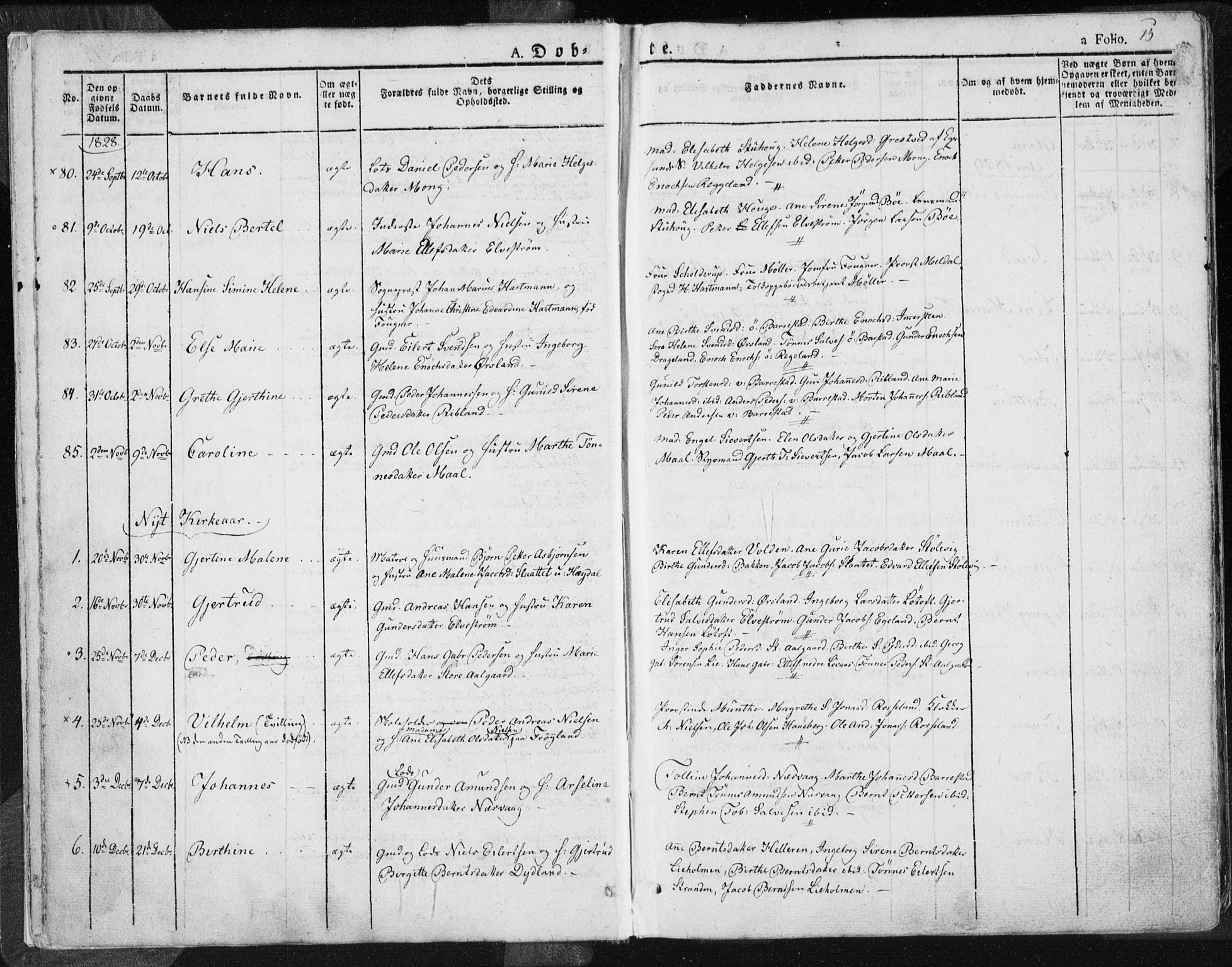 Sokndal sokneprestkontor, AV/SAST-A-101808: Parish register (official) no. A 7.1, 1826-1842, p. 15