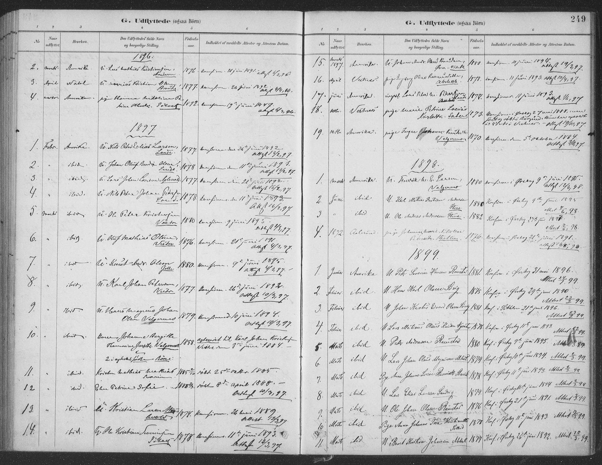 Ministerialprotokoller, klokkerbøker og fødselsregistre - Møre og Romsdal, AV/SAT-A-1454/522/L0316: Parish register (official) no. 522A11, 1890-1911, p. 249