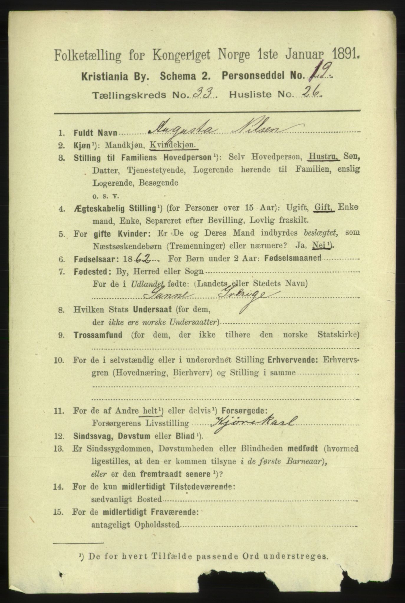 RA, 1891 census for 0301 Kristiania, 1891, p. 18290