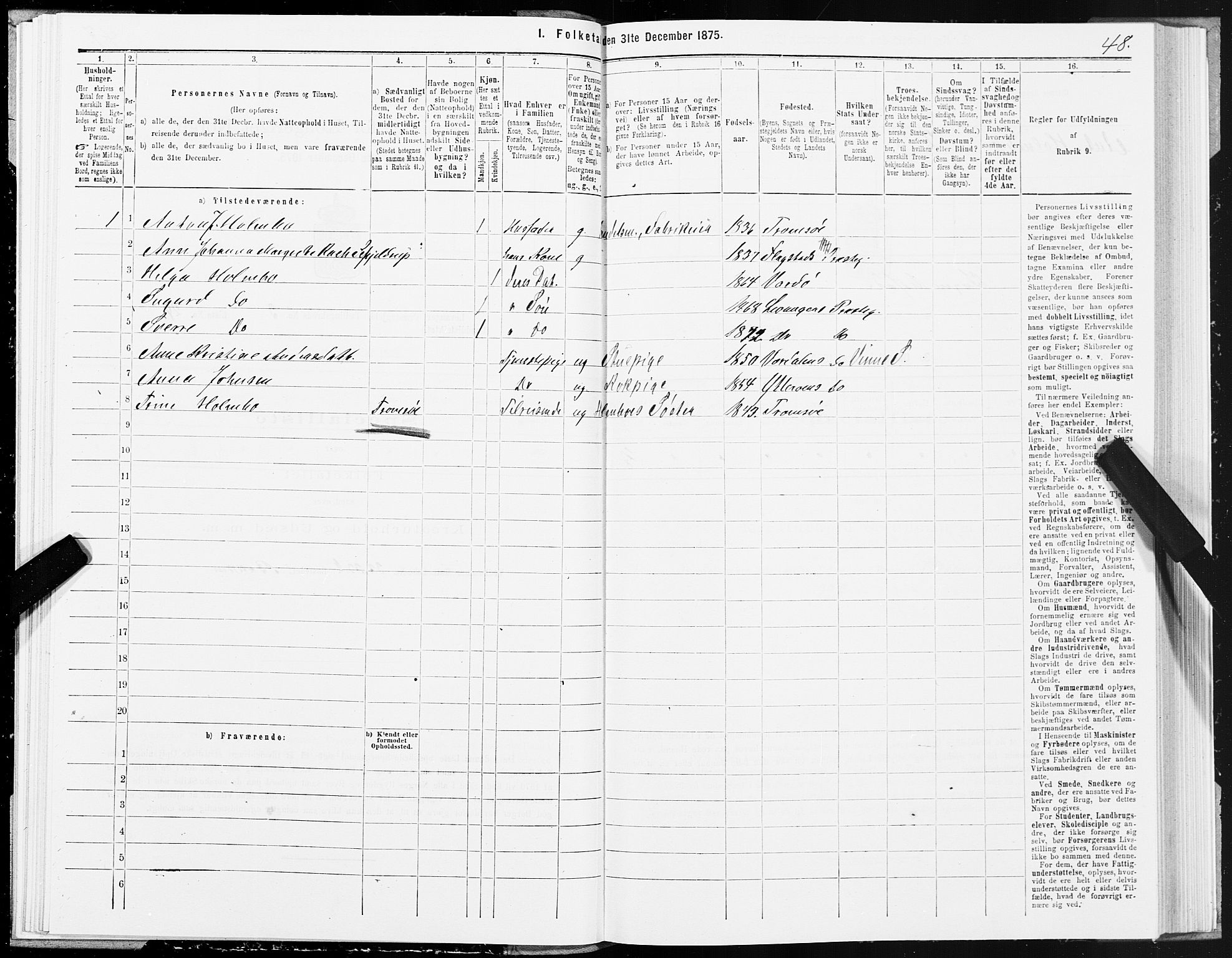 SAT, 1875 census for 1720L Levanger/Levanger, 1875, p. 2048