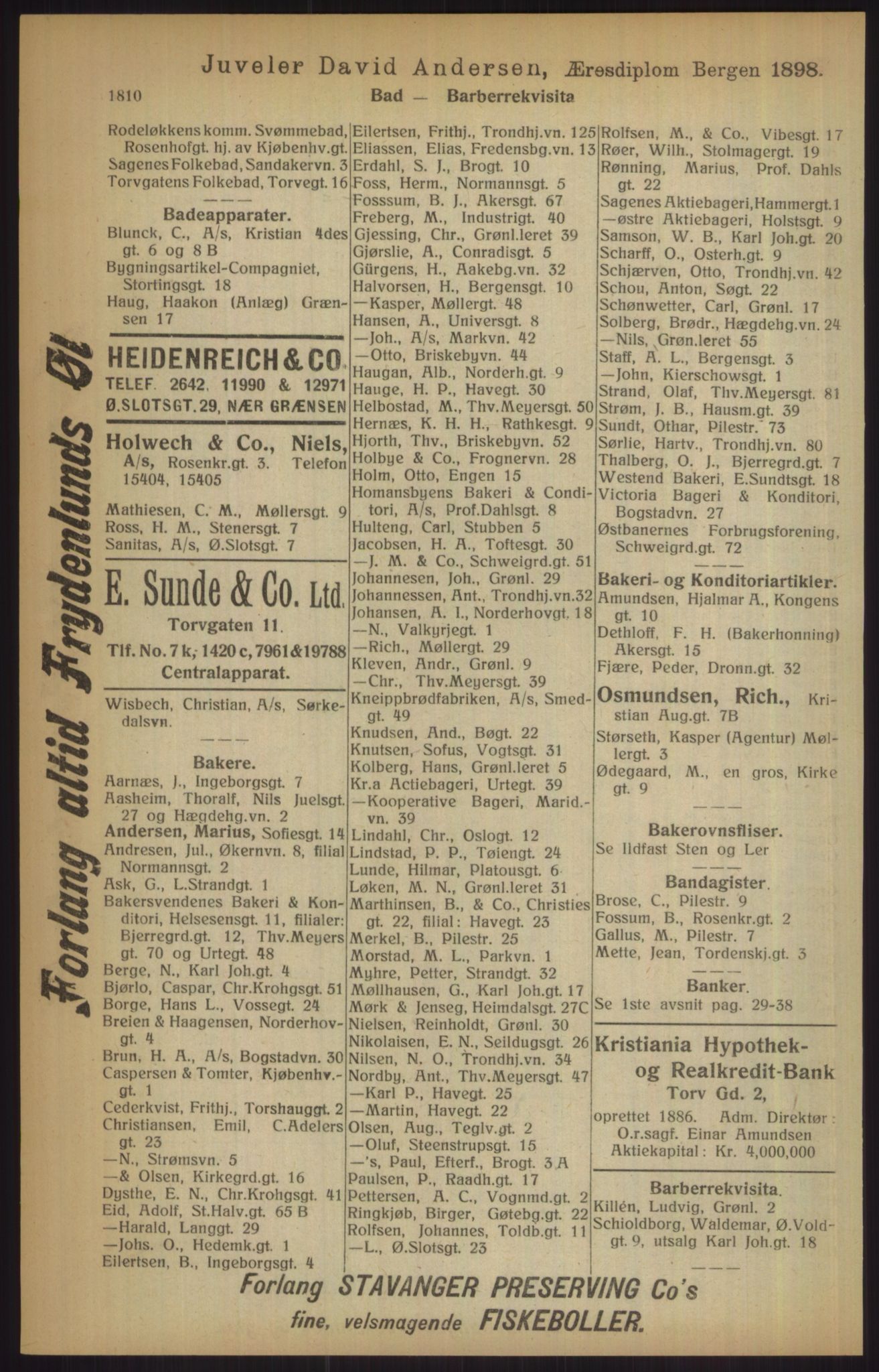 Kristiania/Oslo adressebok, PUBL/-, 1915, p. 1810