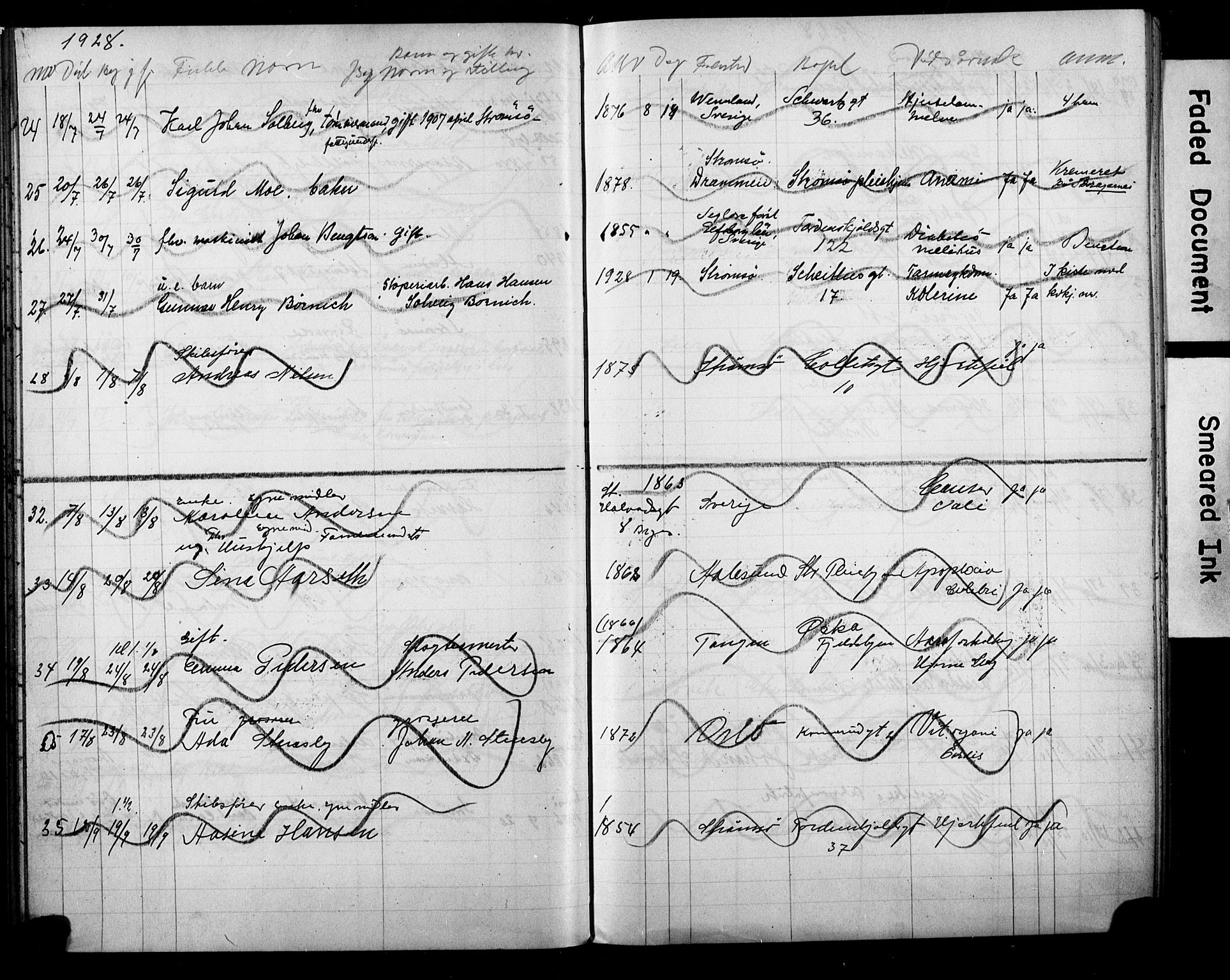 Strømsø kirkebøker, AV/SAKO-A-246/Y/Ya/L0008: Parish register draft no. I 8, 1916-1931