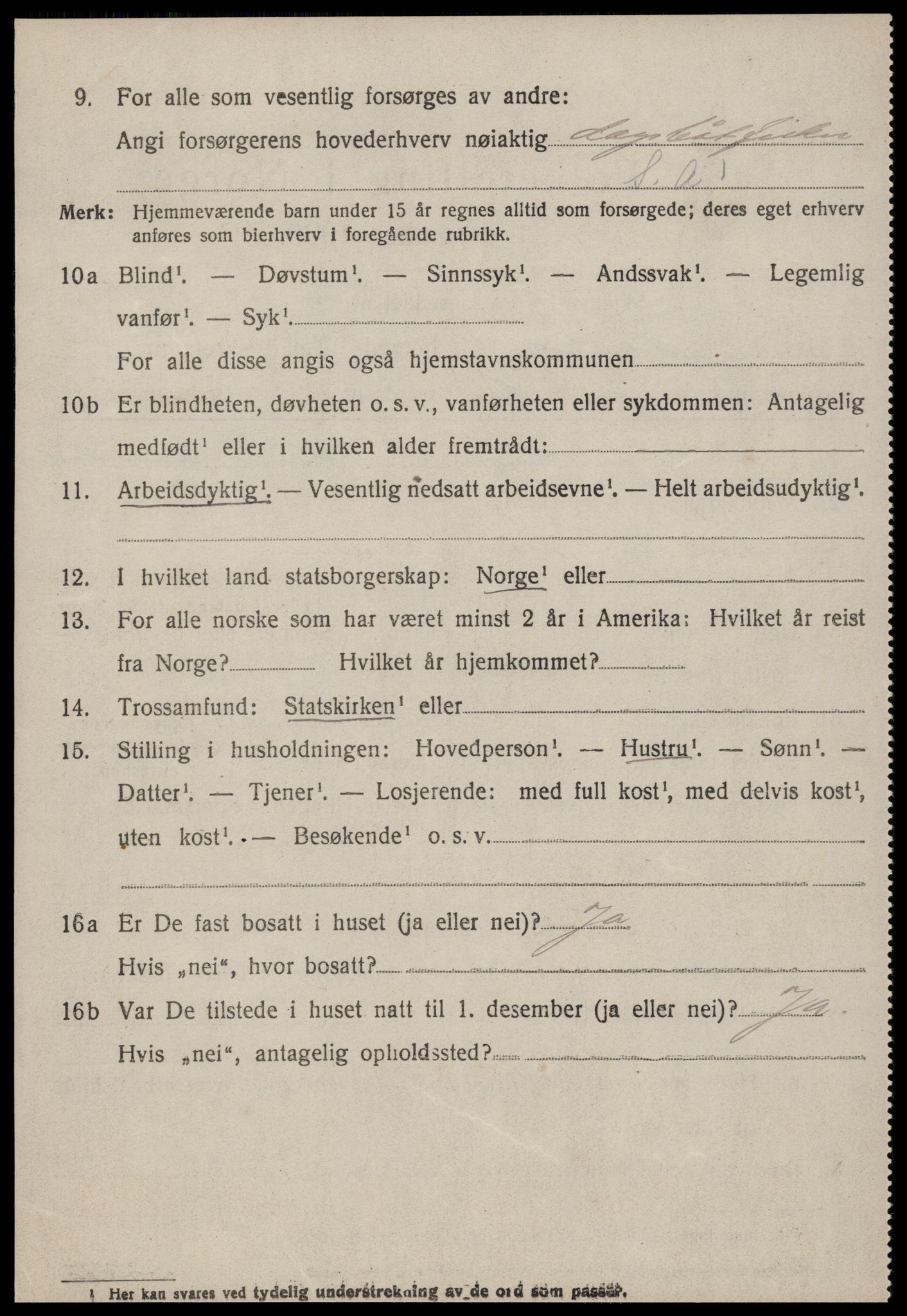 SAT, 1920 census for Hareid, 1920, p. 2762