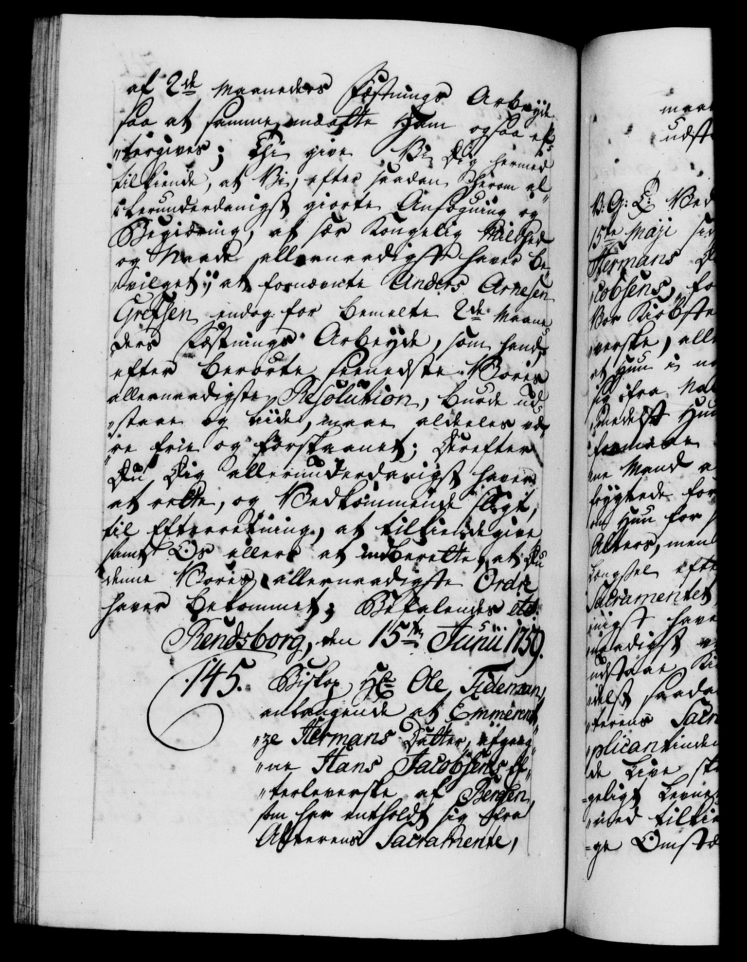 Danske Kanselli 1572-1799, AV/RA-EA-3023/F/Fc/Fca/Fcab/L0036: Norske tegnelser, 1757-1761, p. 541b