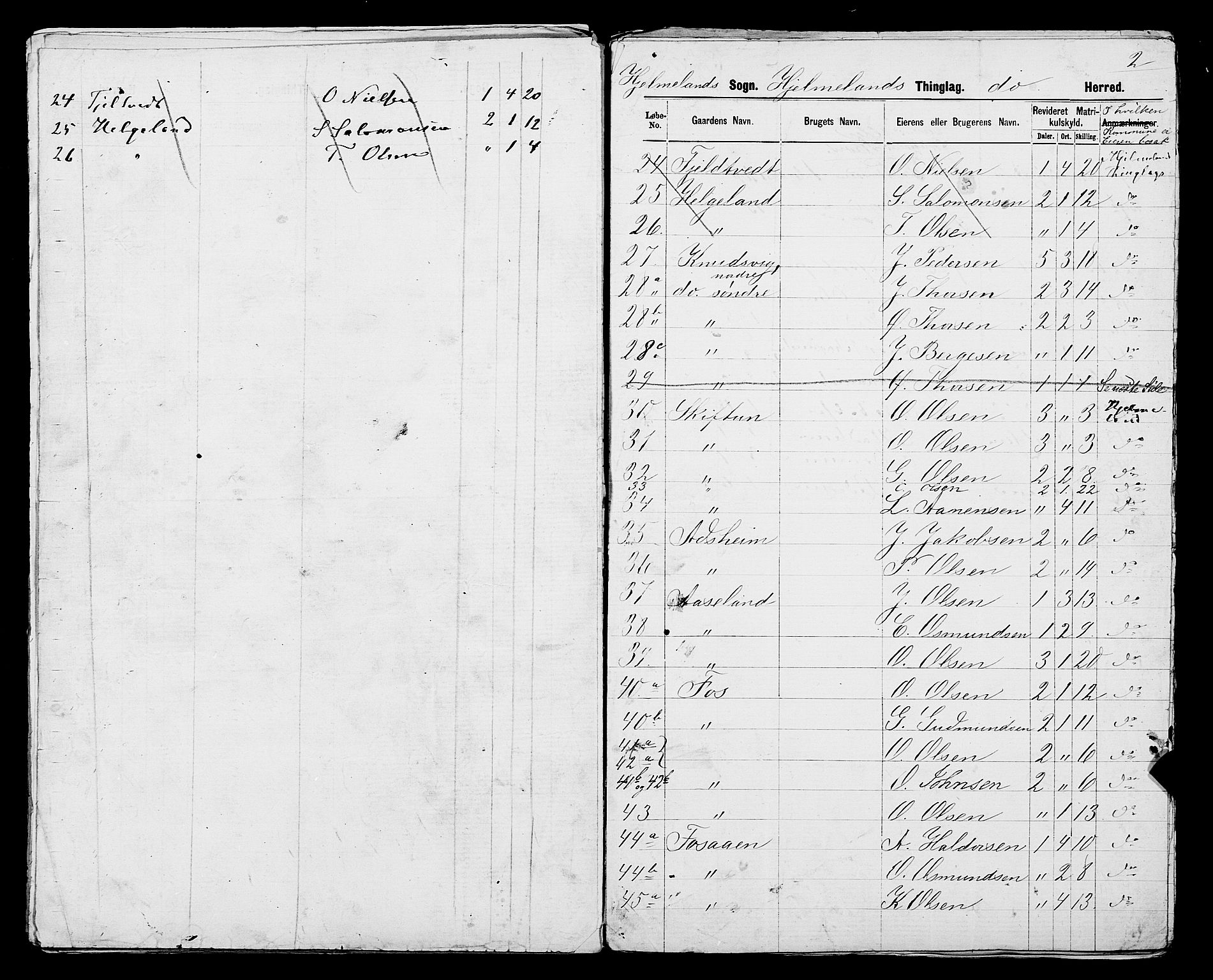 SAST, 1875 census for 1133P Hjelmeland, 1875, p. 33