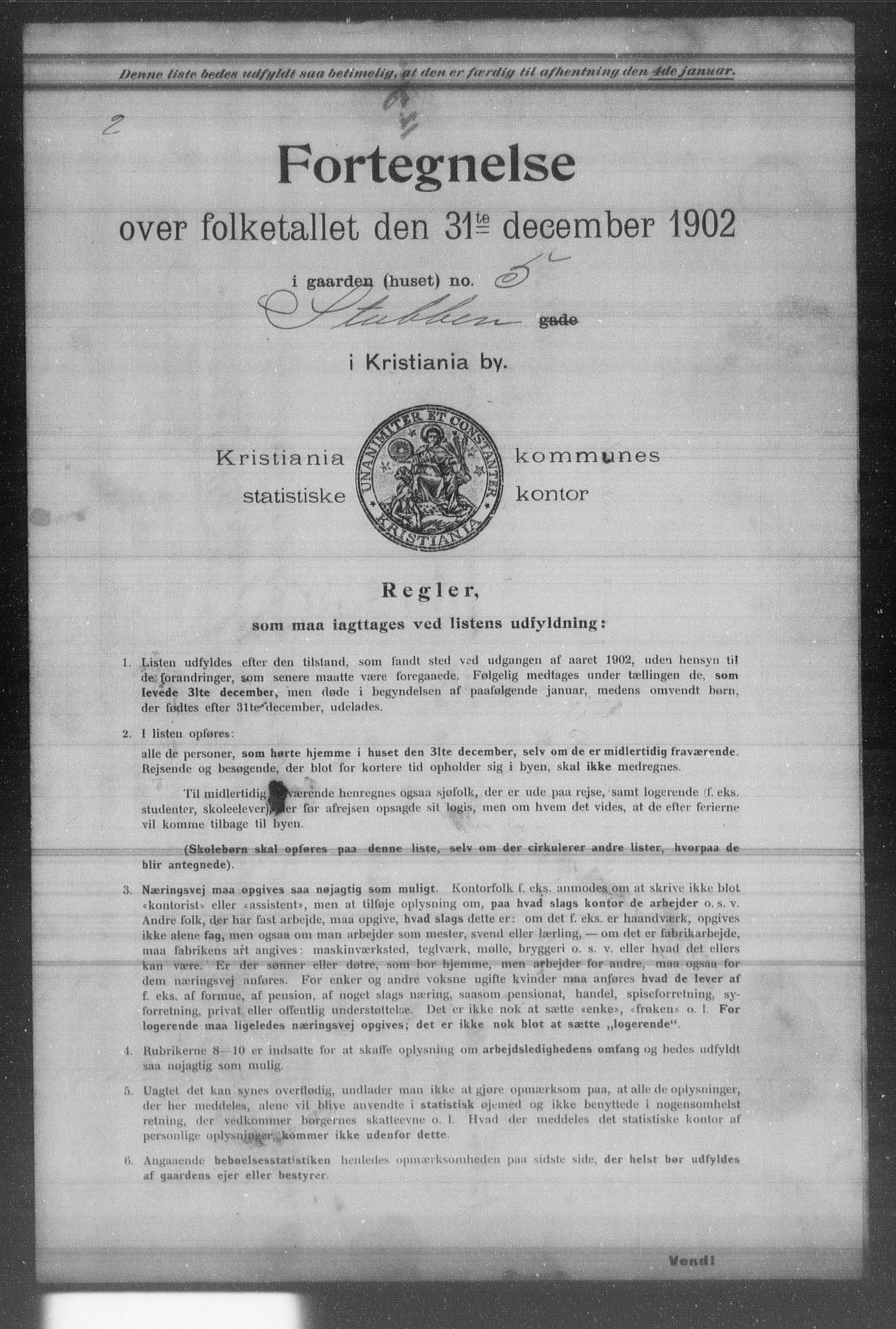 OBA, Municipal Census 1902 for Kristiania, 1902, p. 19602