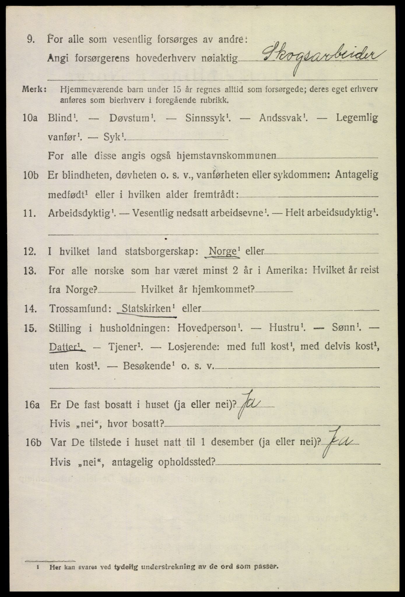 SAH, 1920 census for Løten, 1920, p. 9826