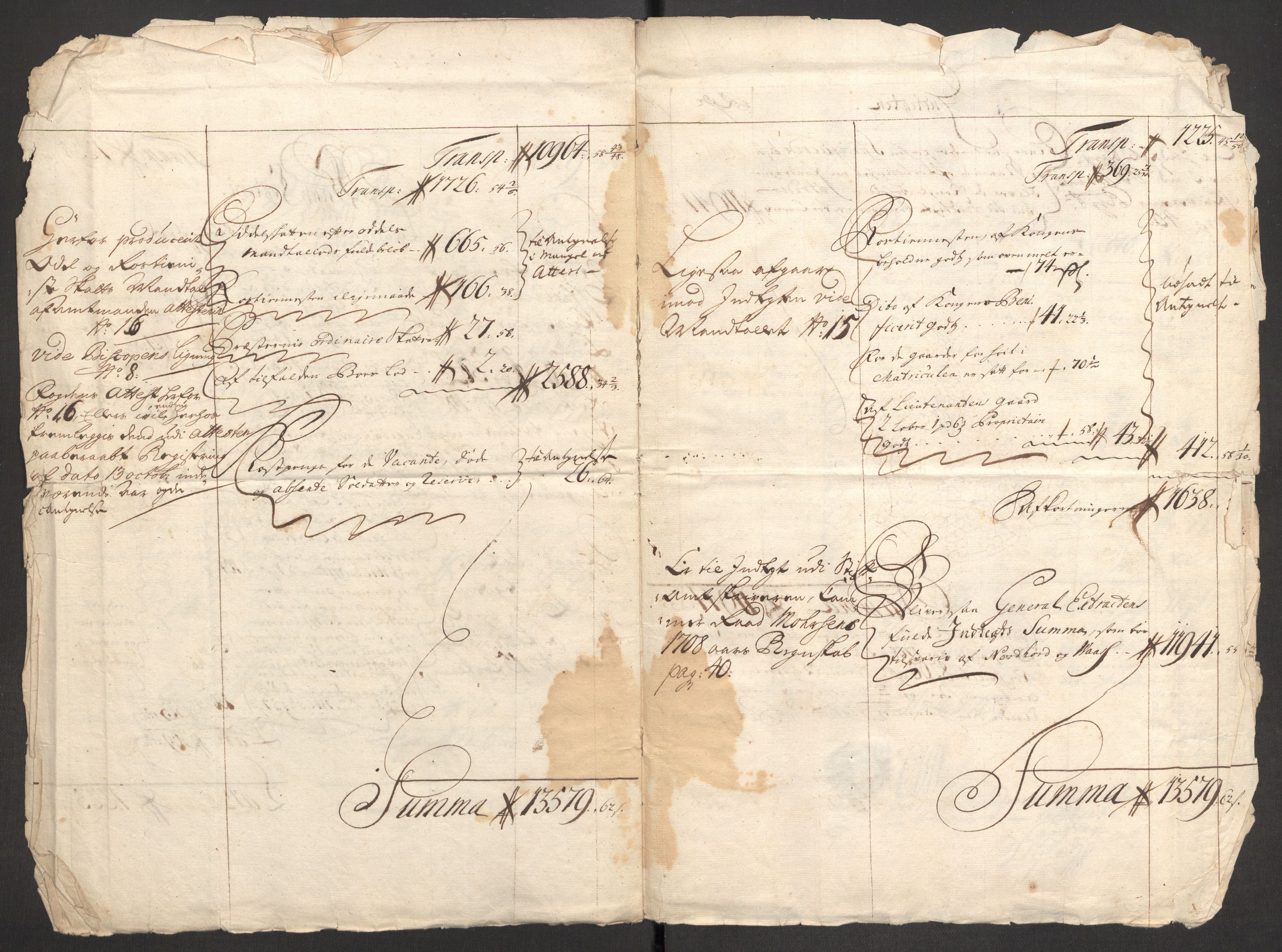 Rentekammeret inntil 1814, Reviderte regnskaper, Fogderegnskap, AV/RA-EA-4092/R51/L3189: Fogderegnskap Nordhordland og Voss, 1708, p. 28