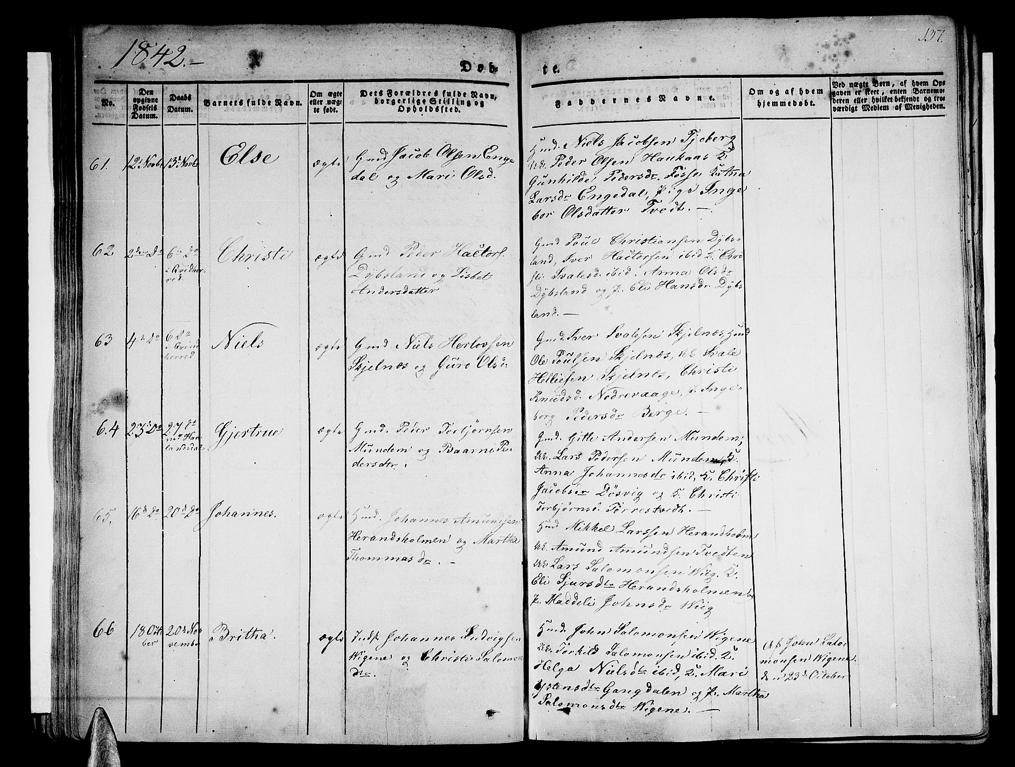 Strandebarm sokneprestembete, AV/SAB-A-78401/H/Haa: Parish register (official) no. A 6, 1826-1843, p. 137