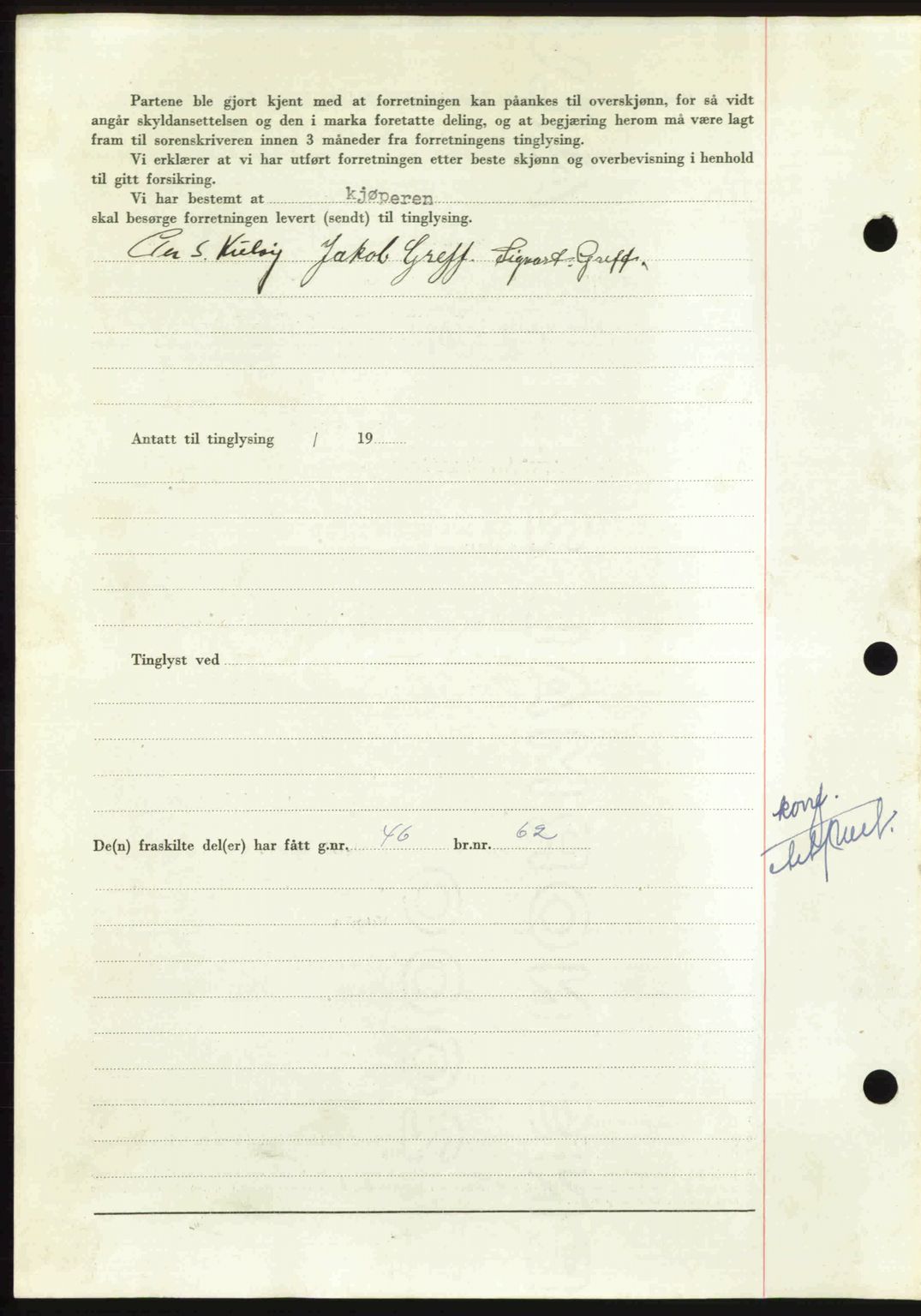 Nordmøre sorenskriveri, AV/SAT-A-4132/1/2/2Ca: Mortgage book no. A110, 1948-1949, Diary no: : 3497/1948