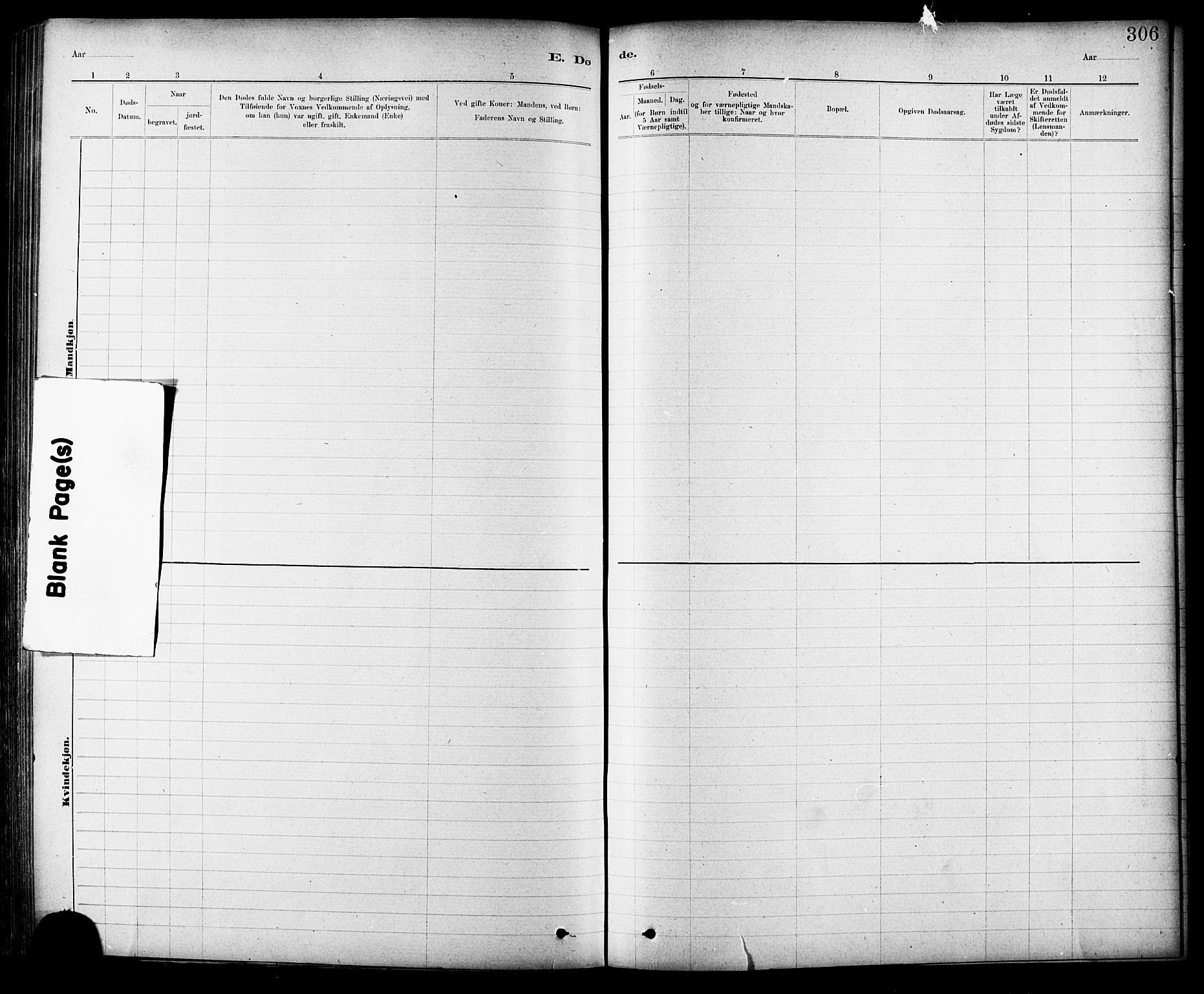 Ministerialprotokoller, klokkerbøker og fødselsregistre - Sør-Trøndelag, SAT/A-1456/691/L1094: Parish register (copy) no. 691C05, 1879-1911, p. 306