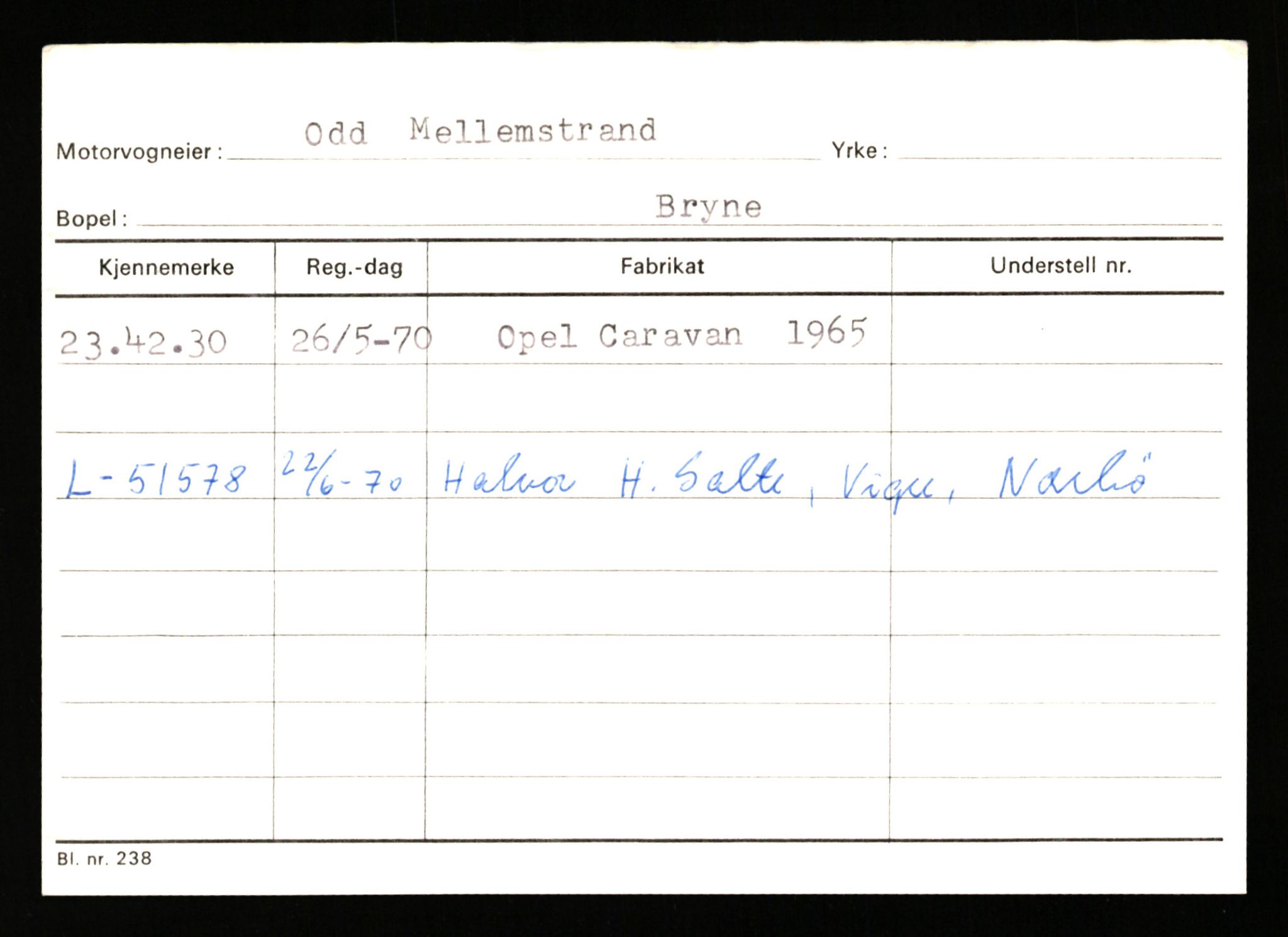 Stavanger trafikkstasjon, AV/SAST-A-101942/0/G/L0010: Registreringsnummer: 130000 - 239953, 1930-1971, p. 2977