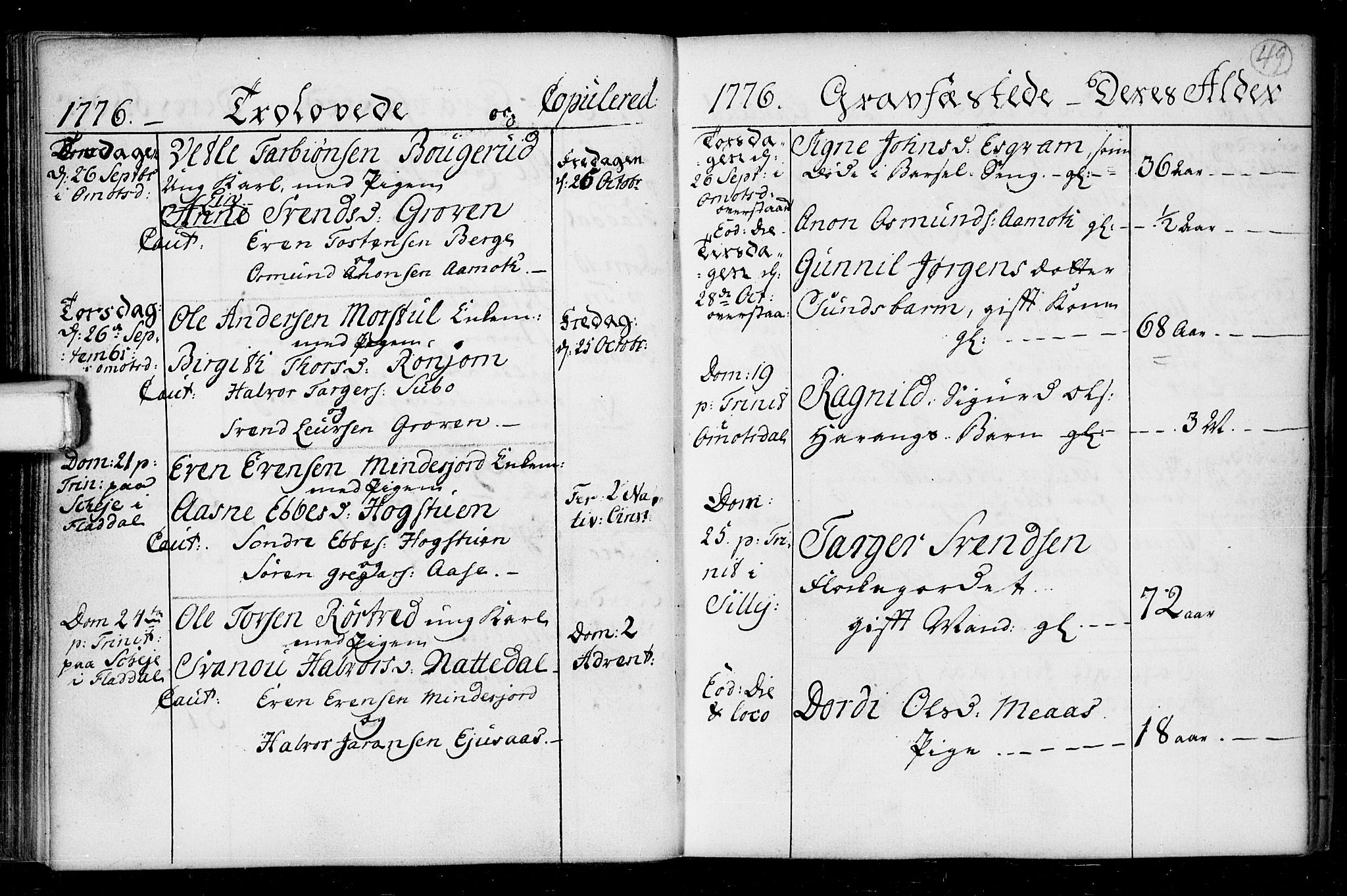 Seljord kirkebøker, SAKO/A-20/F/Fa/L0008: Parish register (official) no. I 8, 1755-1814, p. 49