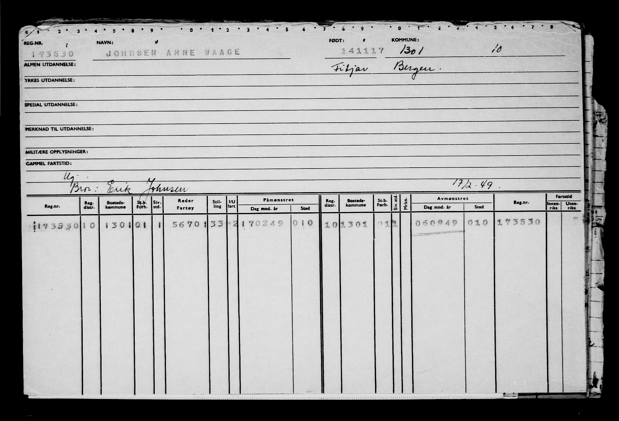 Direktoratet for sjømenn, AV/RA-S-3545/G/Gb/L0153: Hovedkort, 1917, p. 231