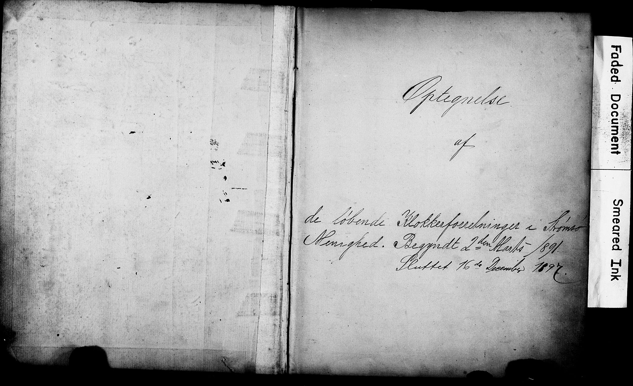 Strømsø kirkebøker, AV/SAKO-A-246/Y/Ya/L0004: Parish register draft no. I 4, 1891-1897