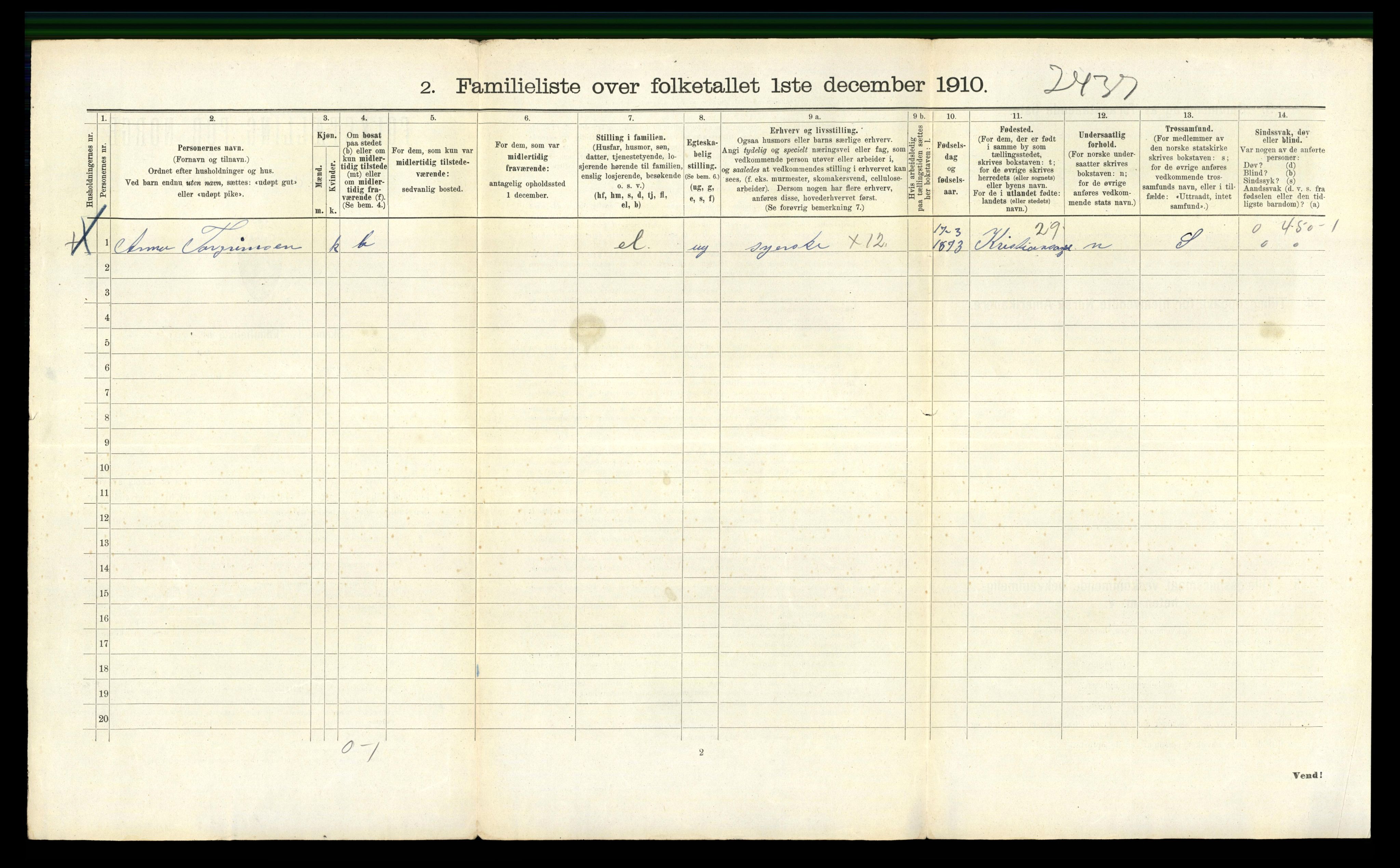 RA, 1910 census for Bergen, 1910, p. 28728