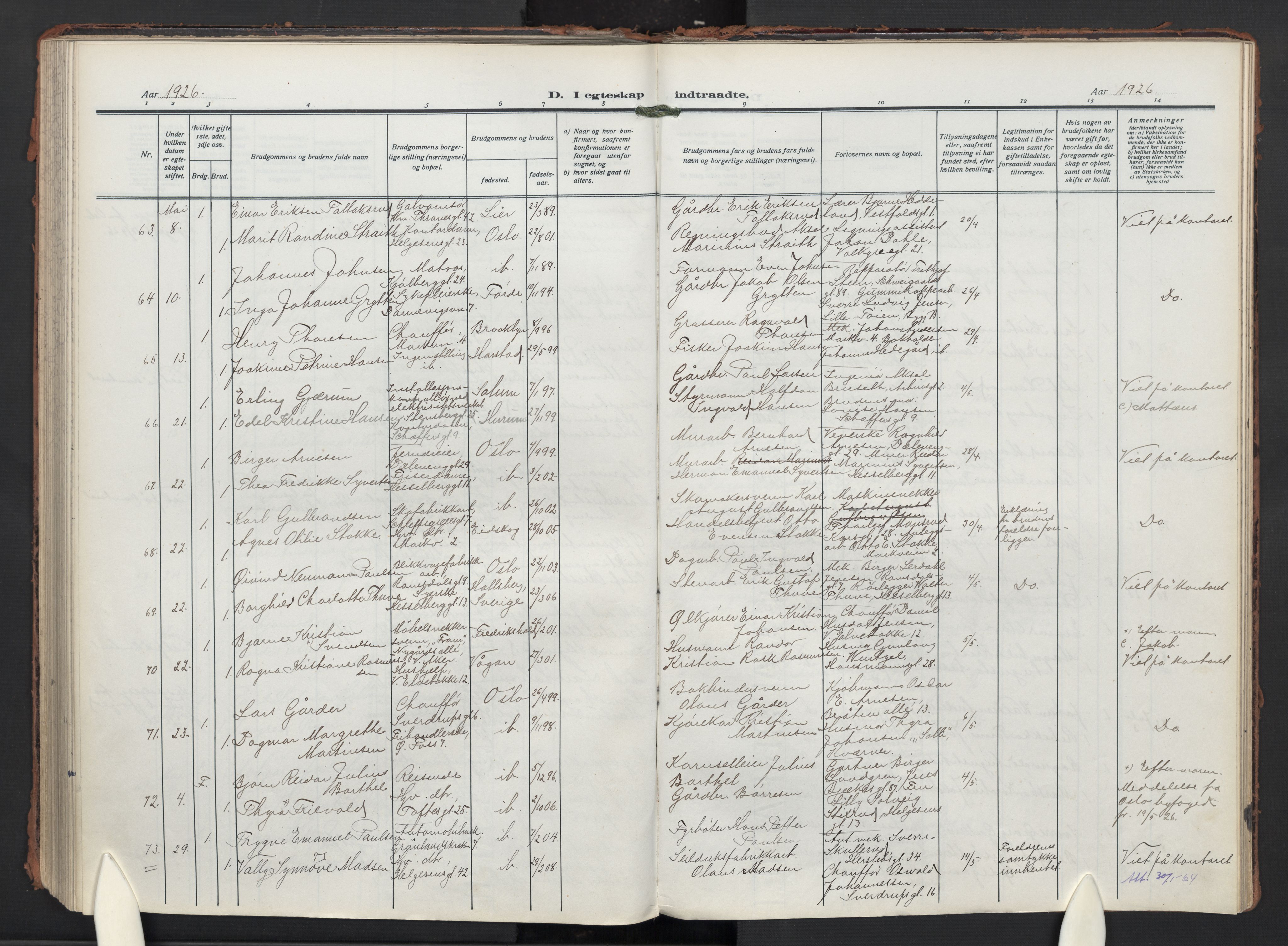 Paulus prestekontor Kirkebøker, AV/SAO-A-10871/F/Fa/L0024: Parish register (official) no. 24, 1917-1929