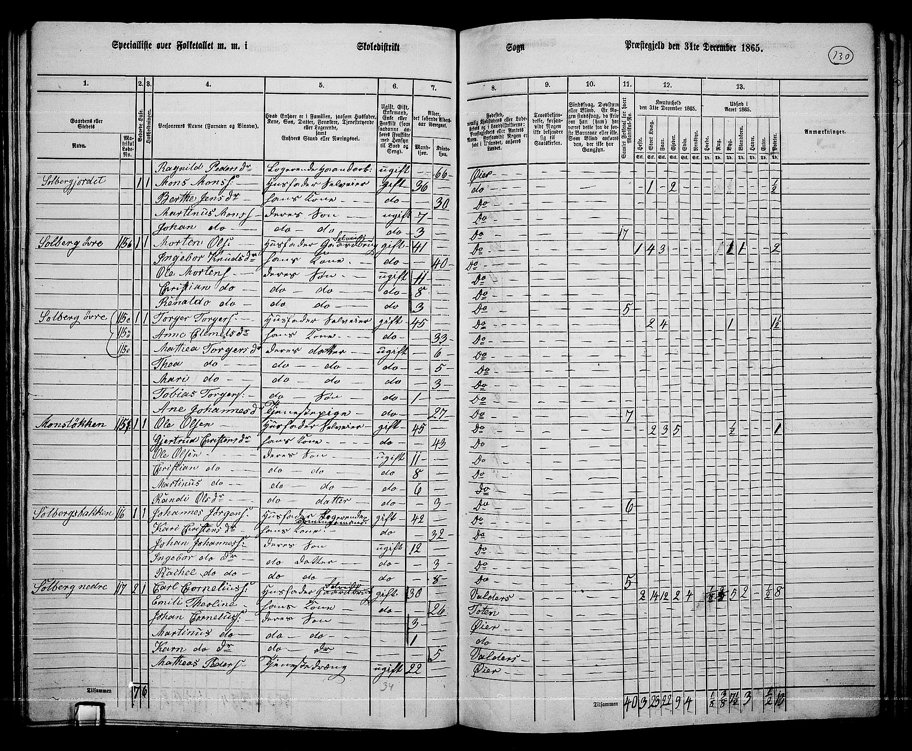 RA, 1865 census for Øyer, 1865, p. 116