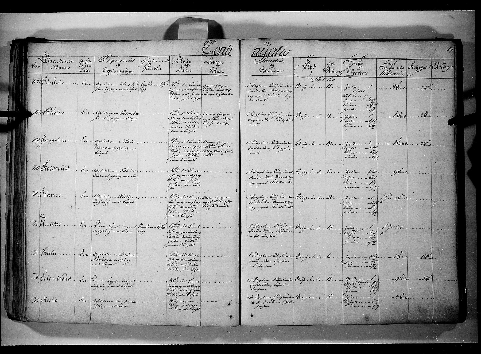 Rentekammeret inntil 1814, Realistisk ordnet avdeling, AV/RA-EA-4070/N/Nb/Nbf/L0107: Gudbrandsdalen eksaminasjonsprotokoll, 1723, p. 118b-119a