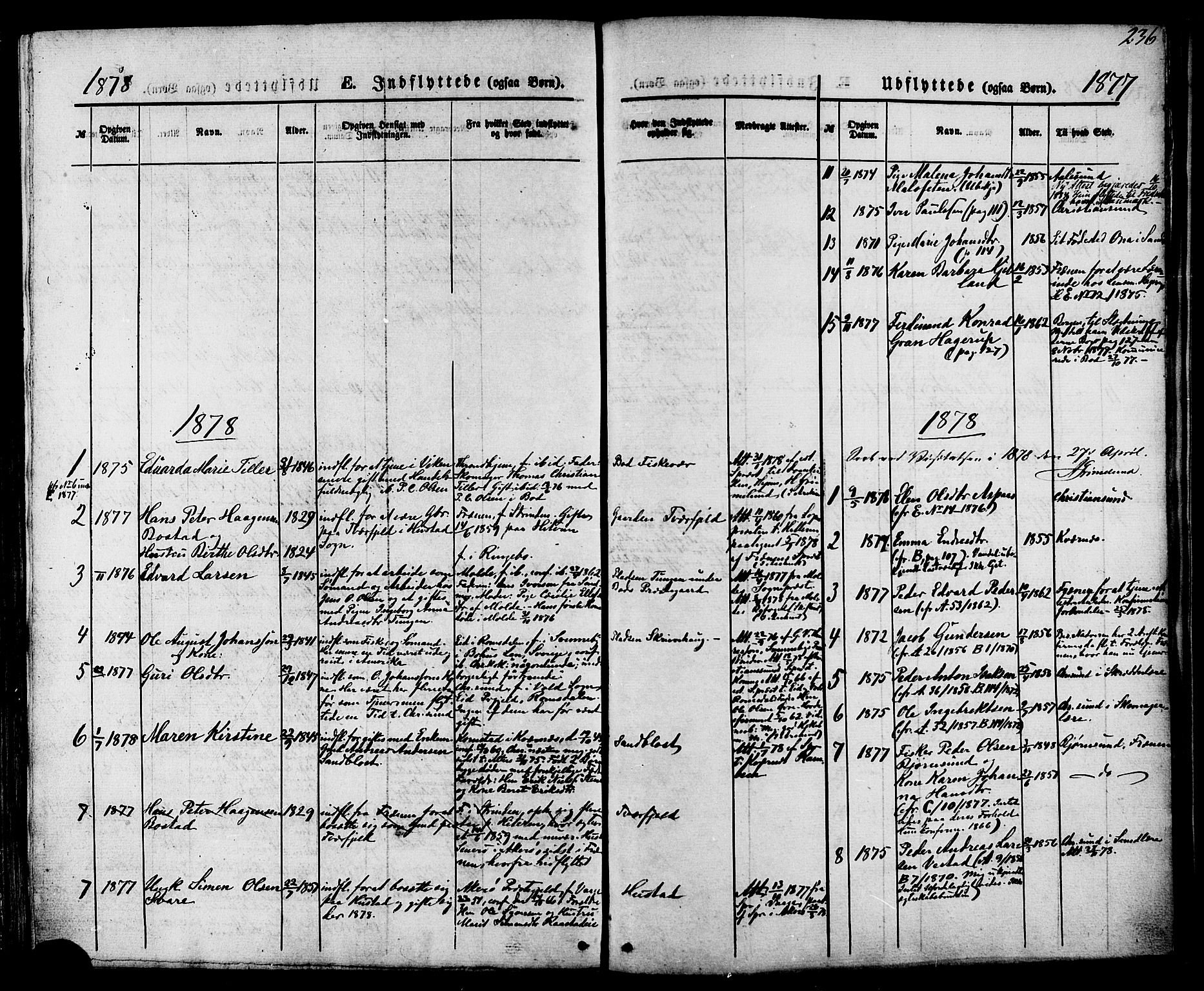 Ministerialprotokoller, klokkerbøker og fødselsregistre - Møre og Romsdal, AV/SAT-A-1454/566/L0768: Parish register (official) no. 566A07, 1869-1881, p. 236