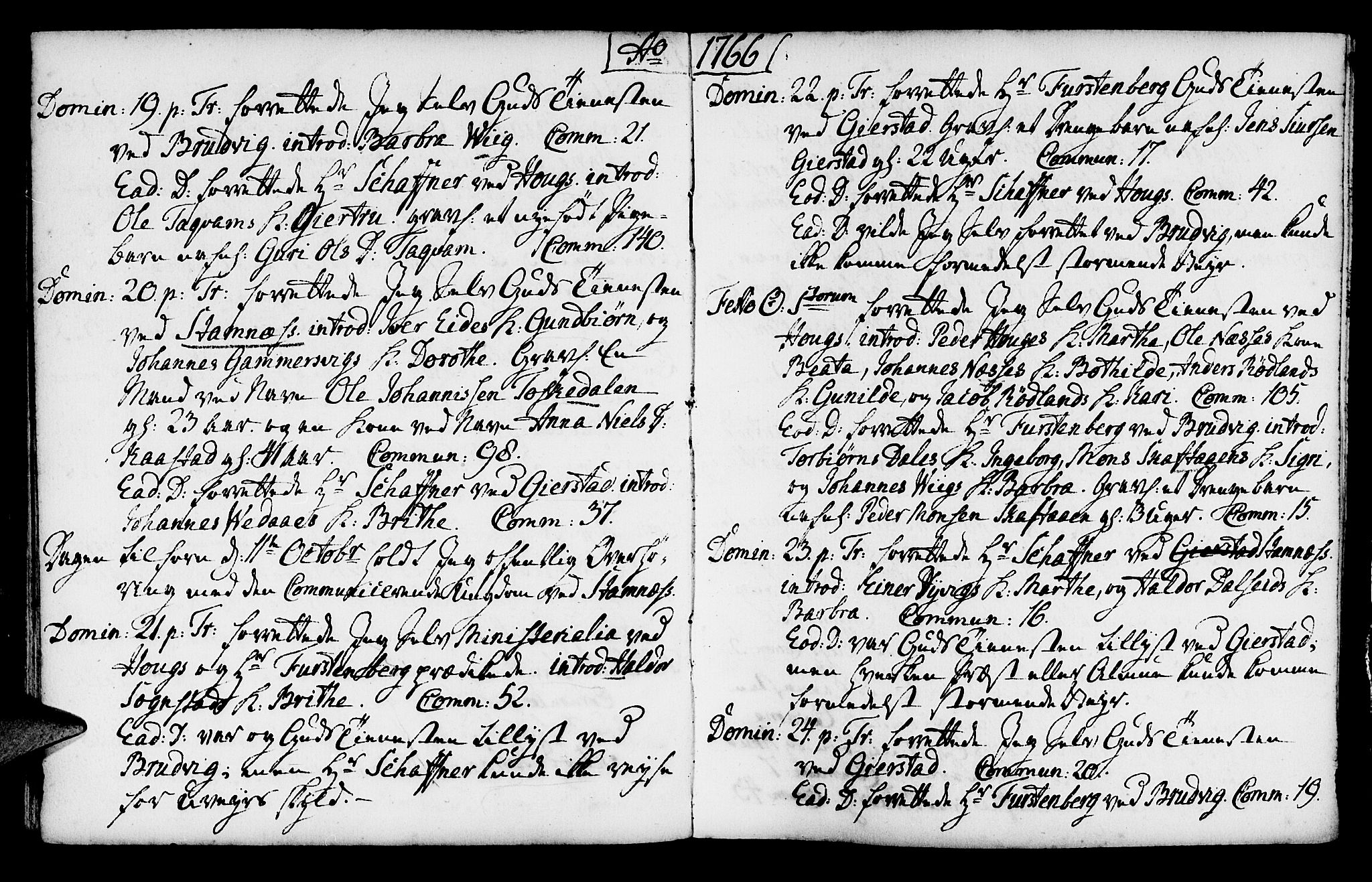 Haus sokneprestembete, AV/SAB-A-75601/H/Haa: Parish register (official) no. A 7, 1748-1766, p. 181