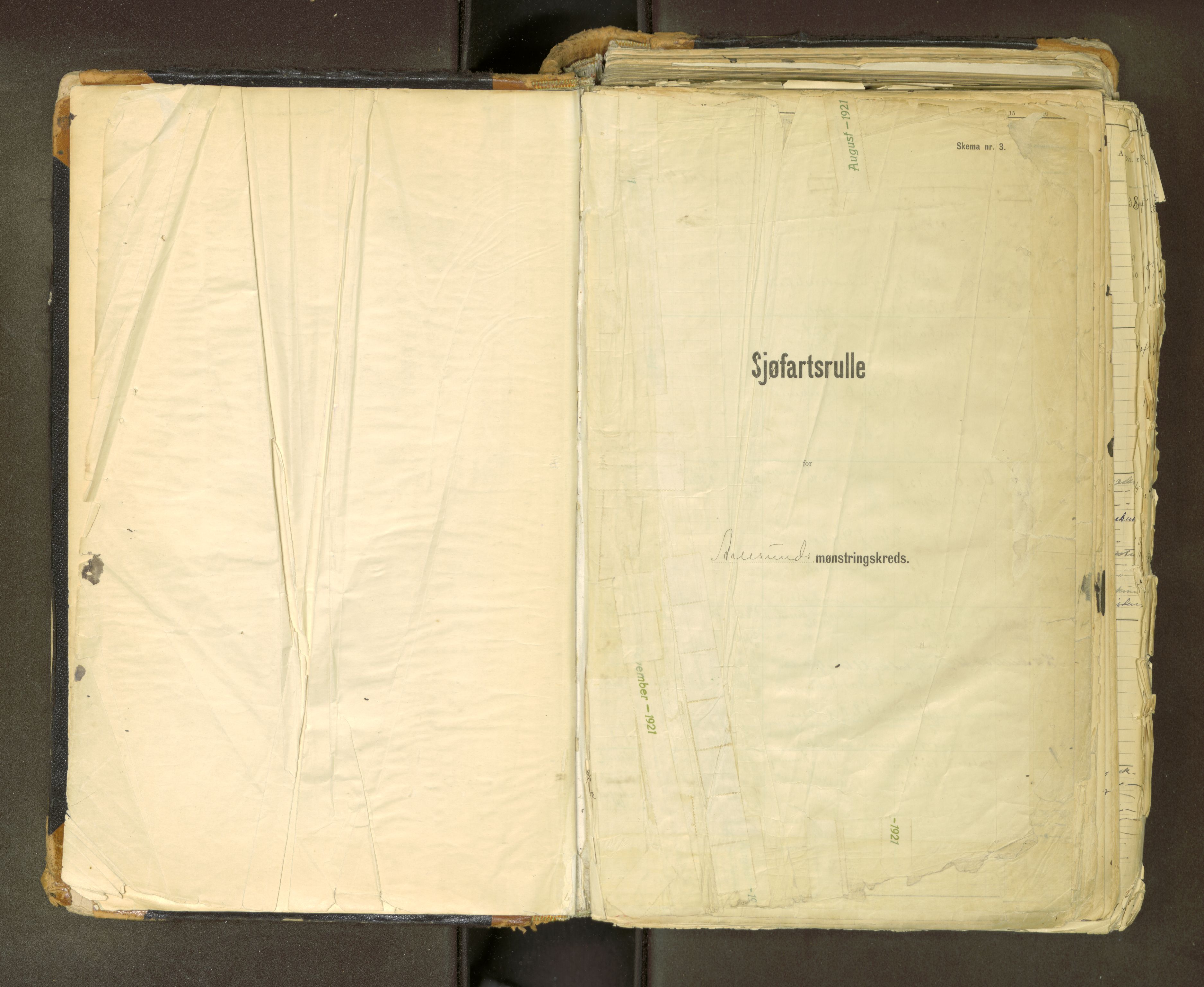 Ålesund mønstringskrets, AV/SAT-A-6203/F/L0021: Sjøfartsrulle, nr. 4581 - 7110, 1915-1924